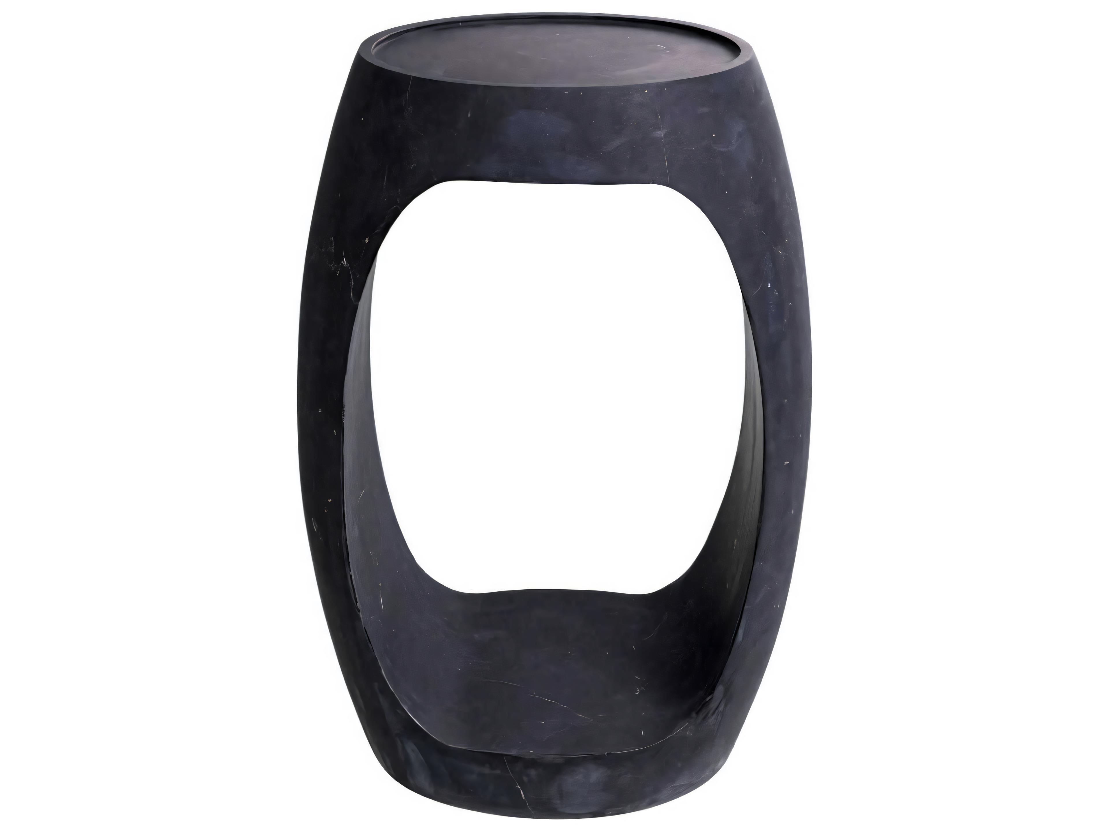 Eichholtz Clipper High Honed Black Marble Side Table