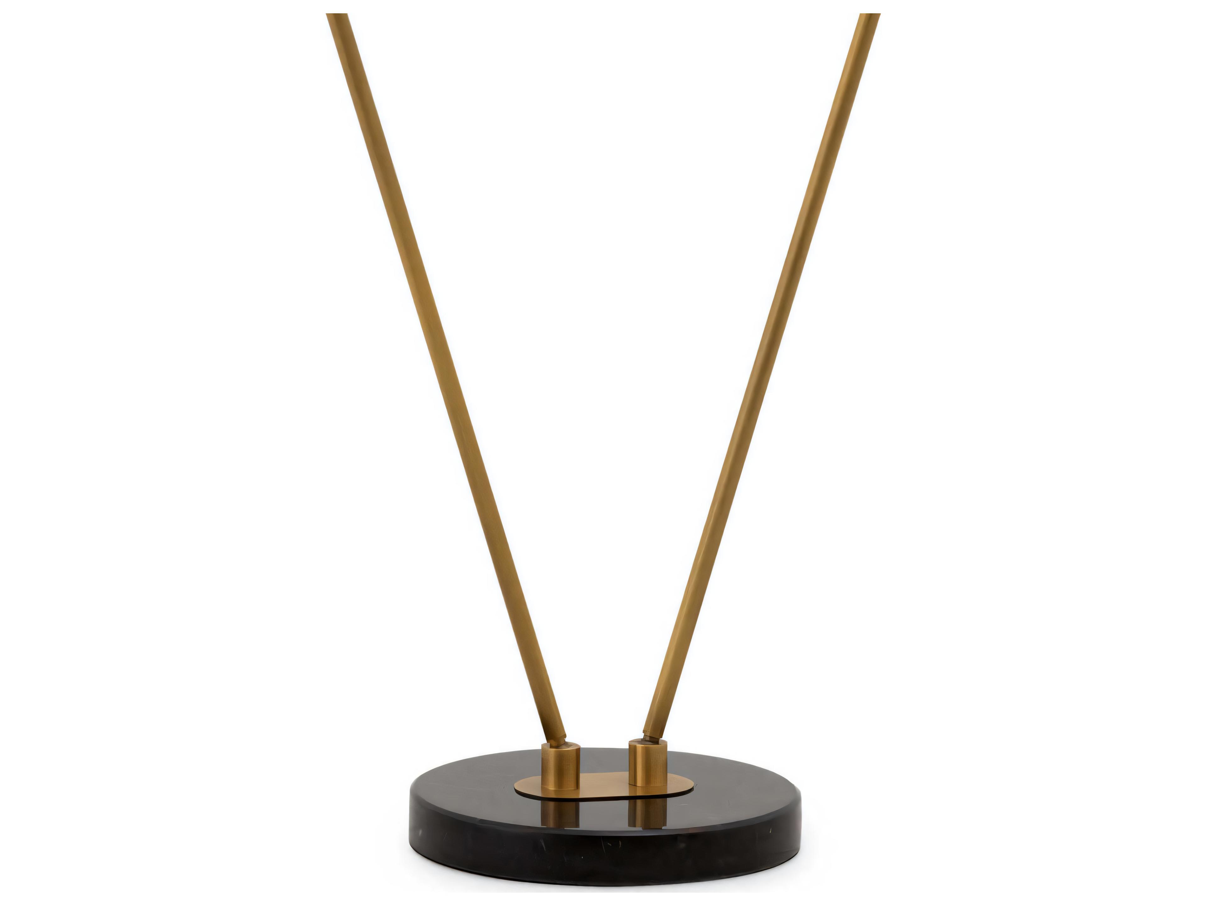 Eichholtz Asta Double Antique Brass Floor Lamp