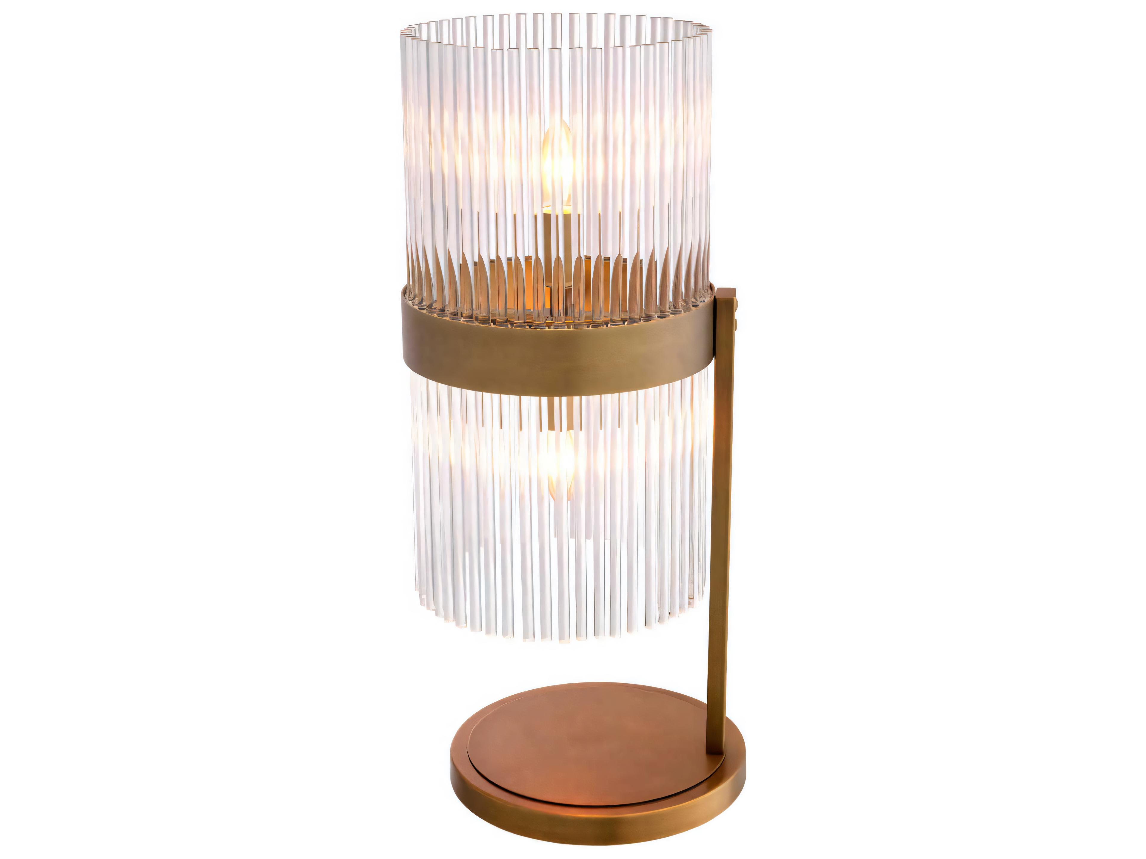 Eichholtz Carnero Antique Brass Table Lamp