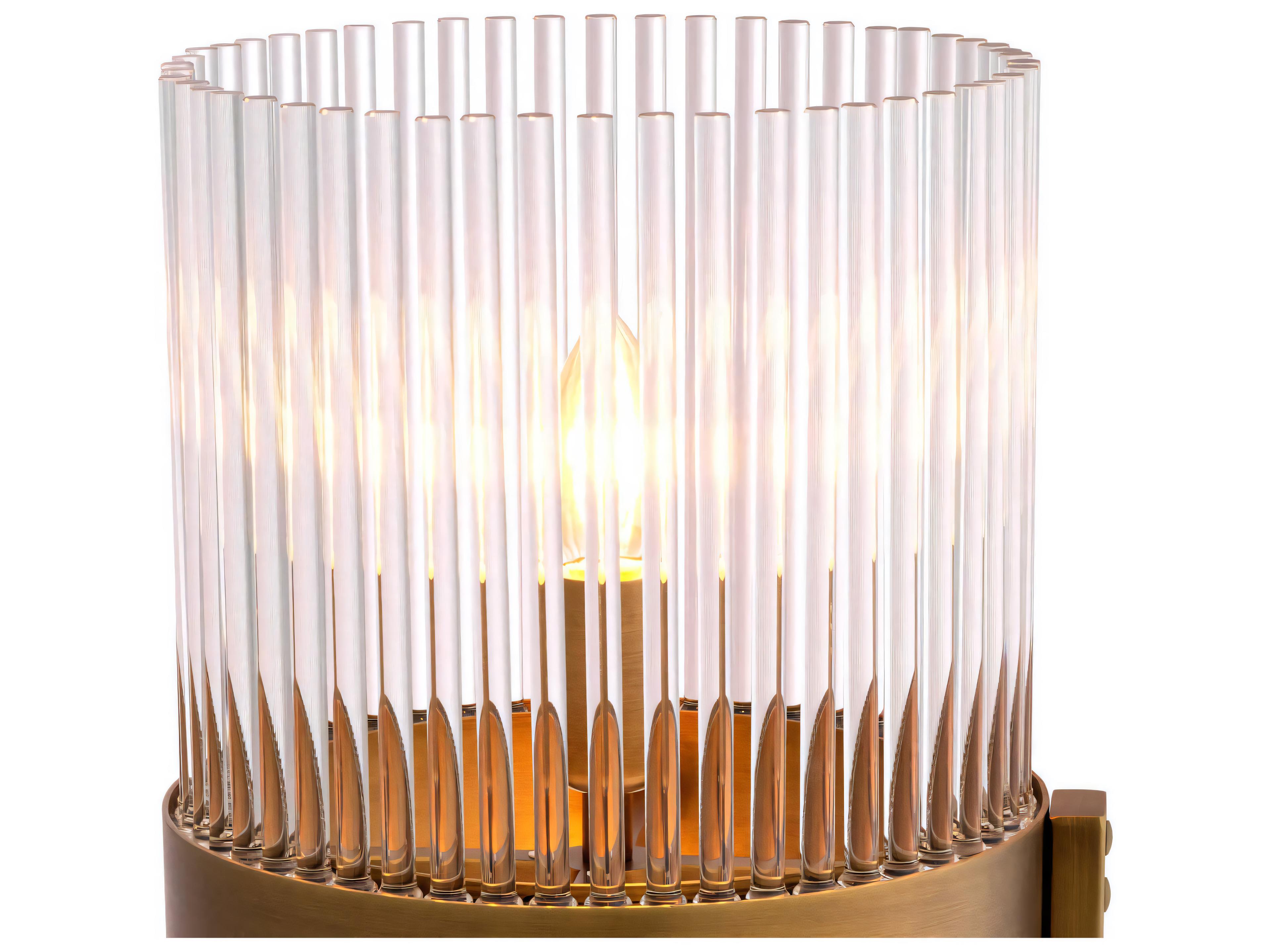 Eichholtz Carnero Antique Brass Table Lamp