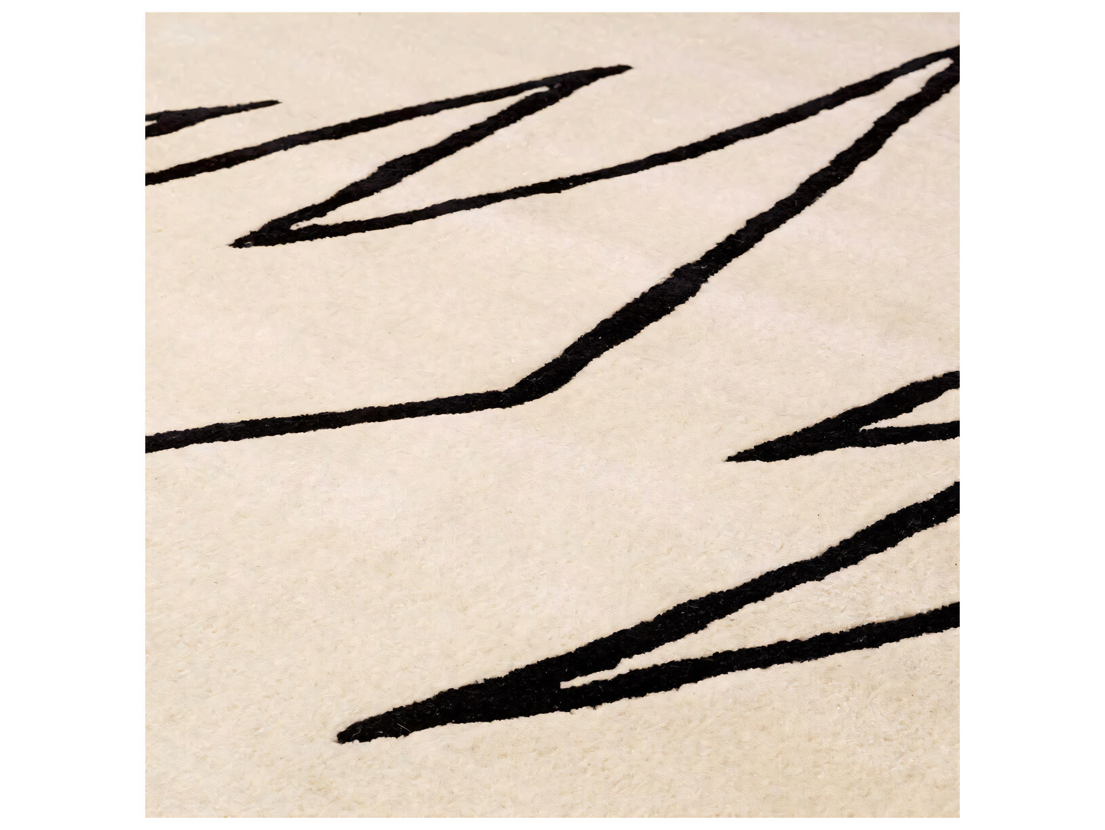 Eichholtz Piccione Off-White Black Rug