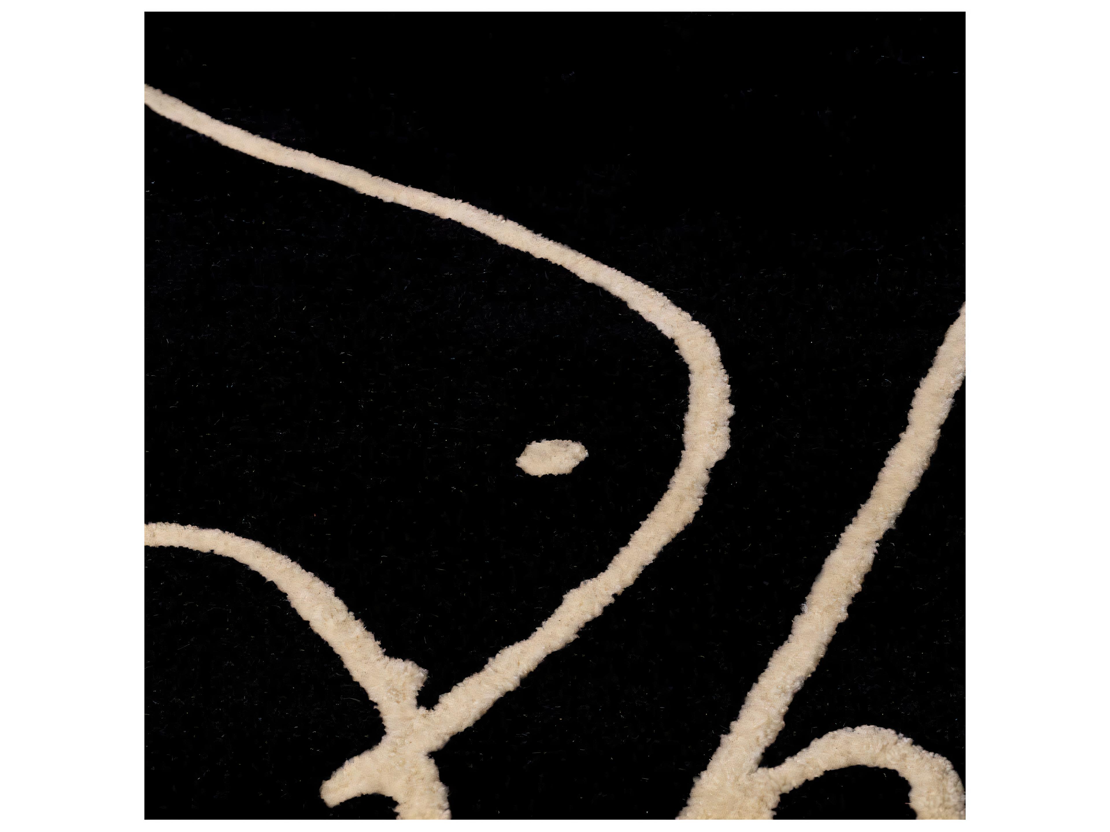 Eichholtz Piccione Black Off-White Rug