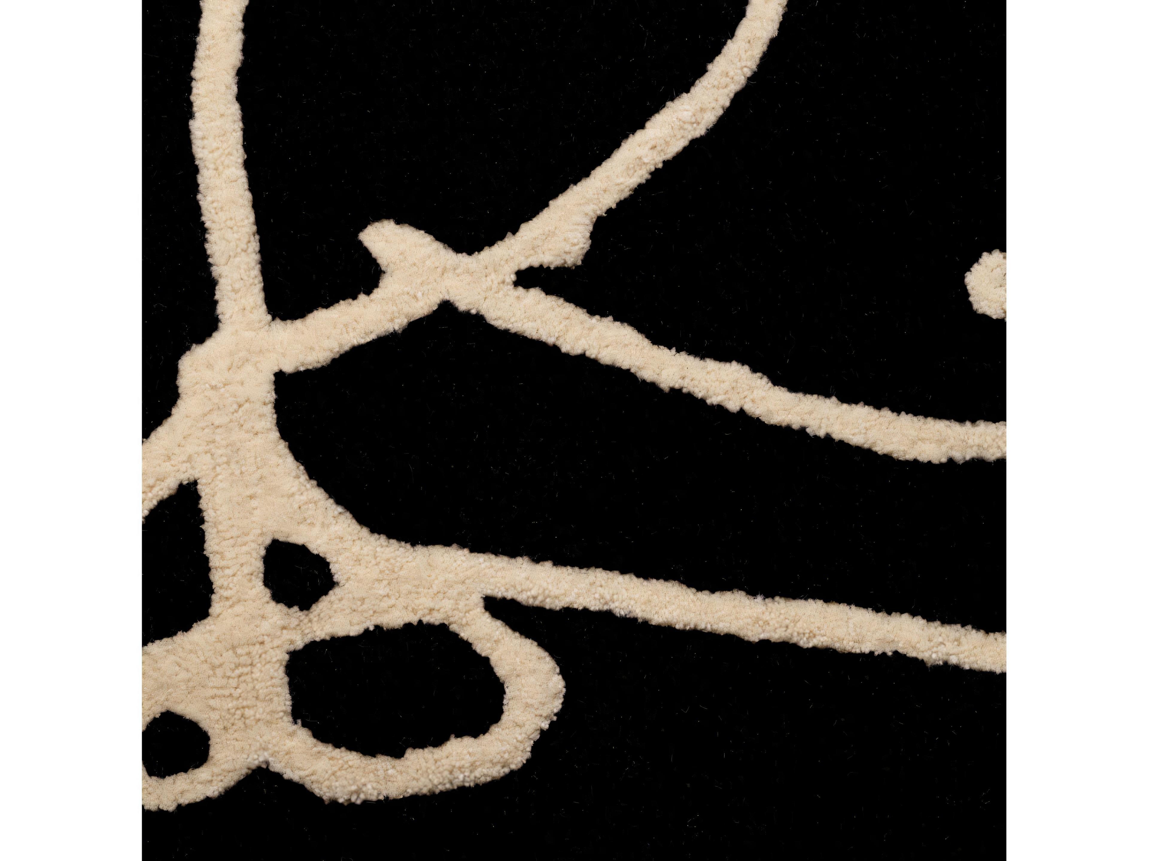 Eichholtz Piccione Black Off-White Rug