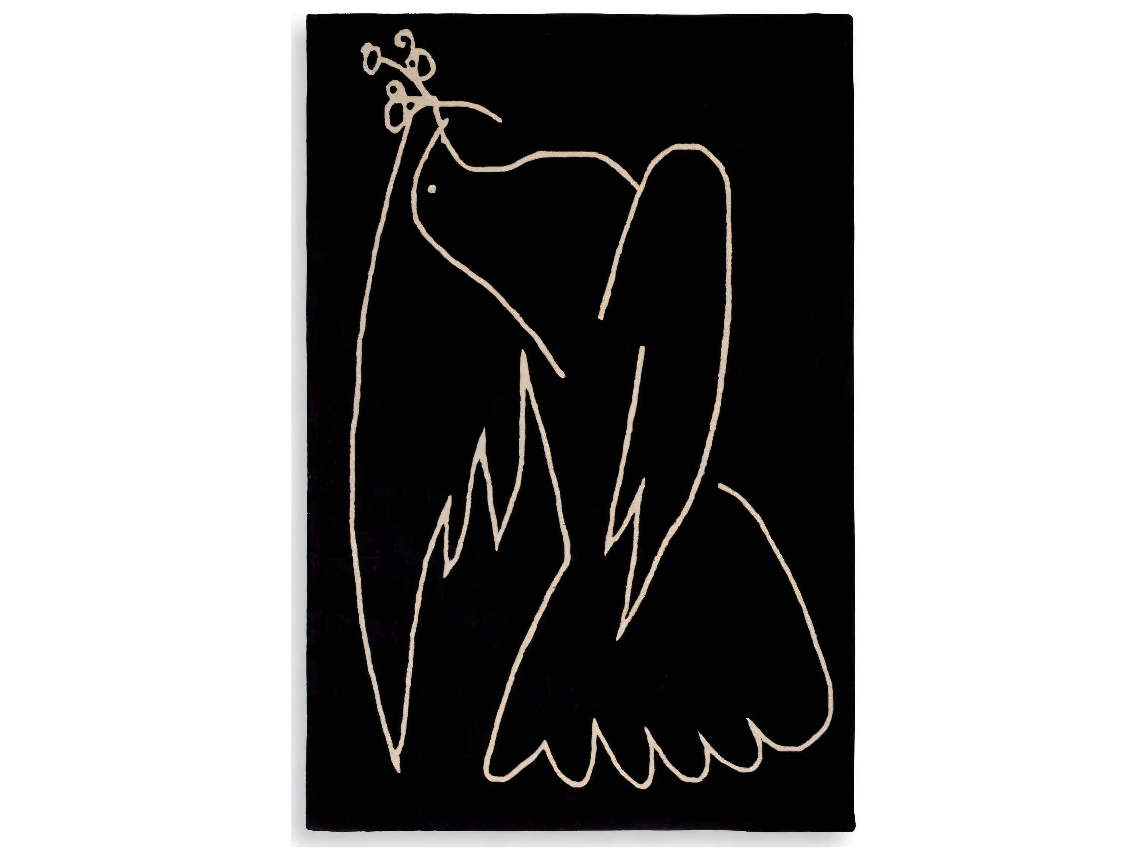 Eichholtz Piccione Black Off-White Rug