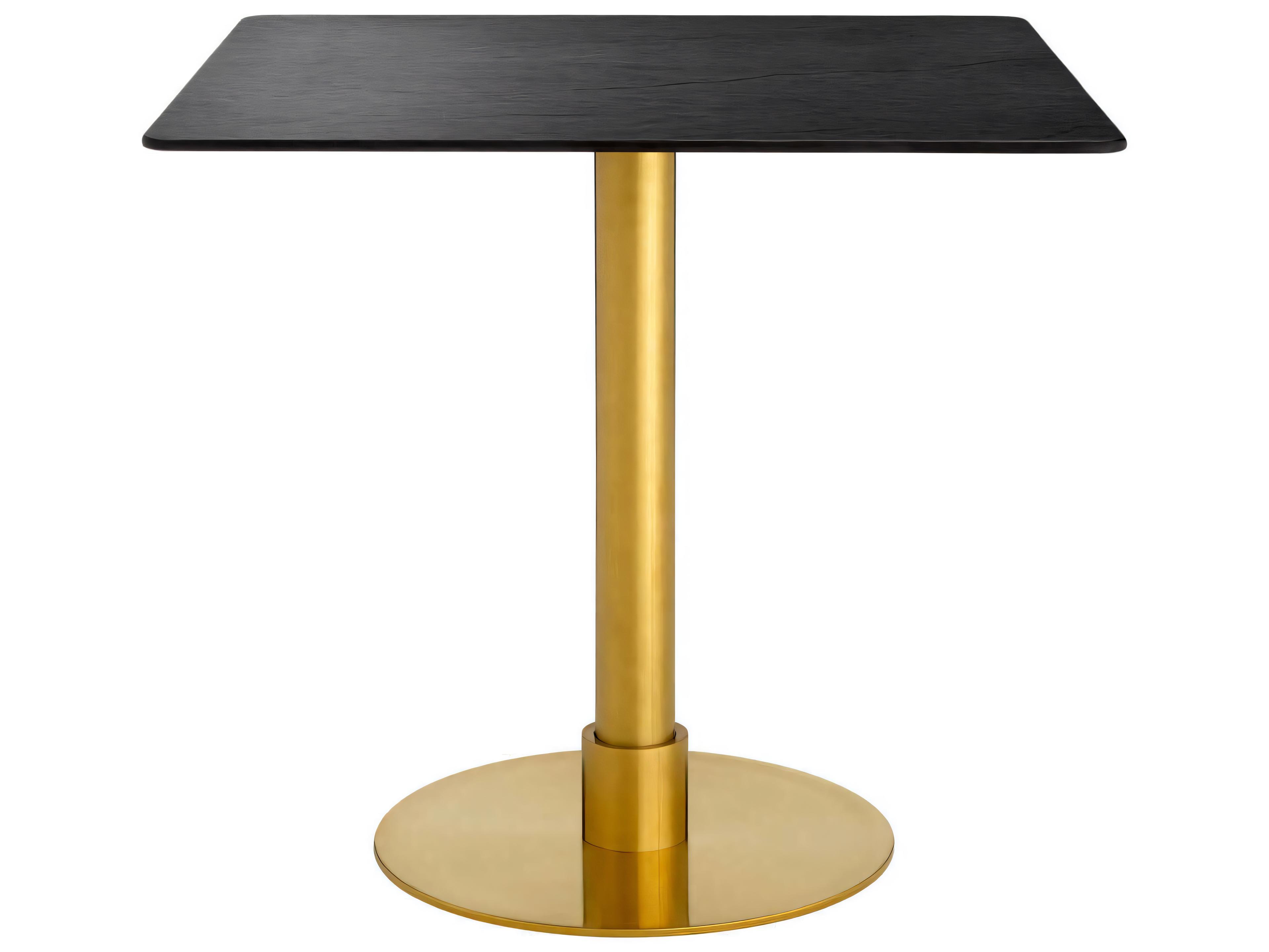 Eichholtz Terzo Square Brushed Brass Dining Table