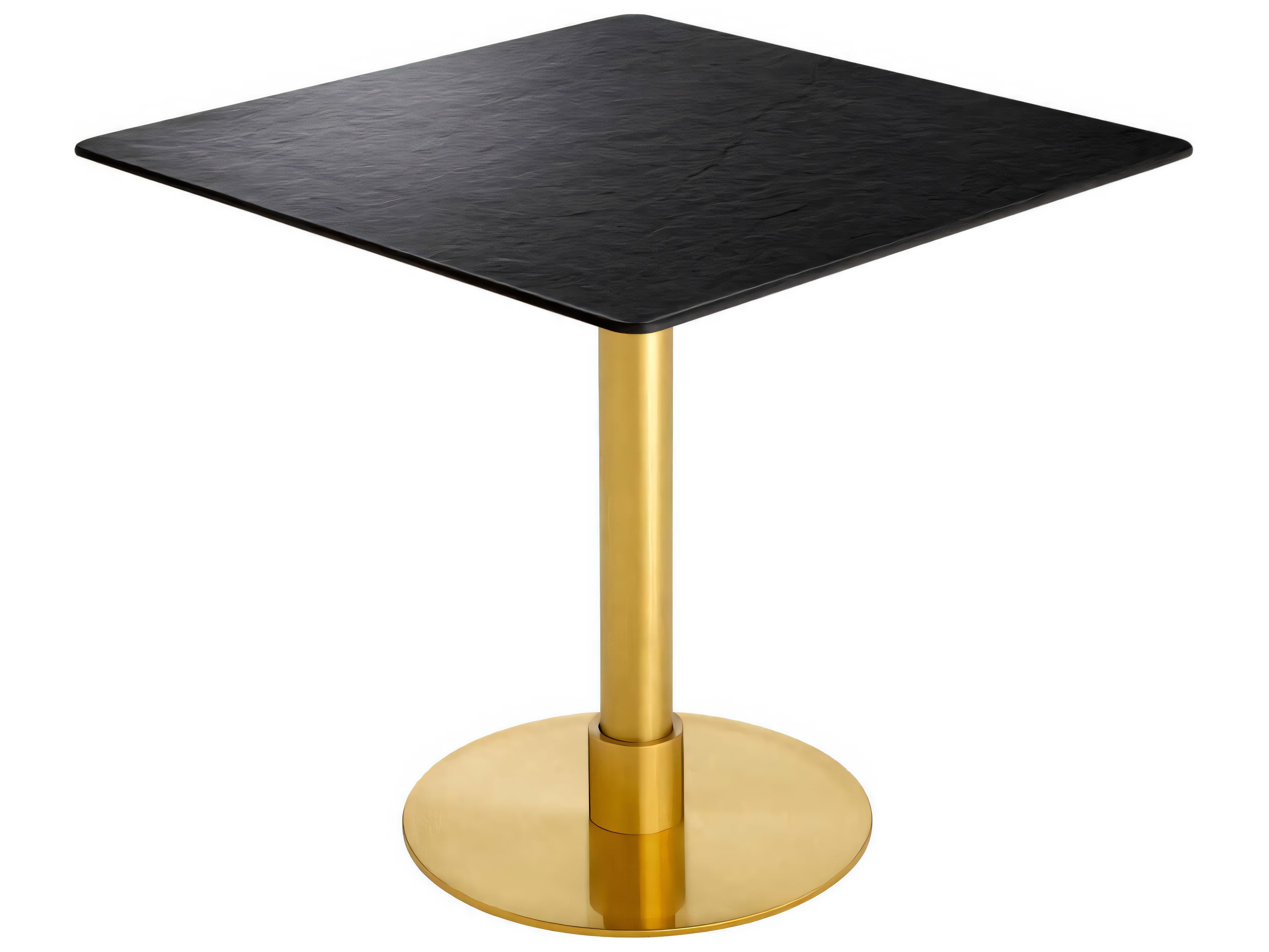 Eichholtz Terzo Square Brushed Brass Dining Table