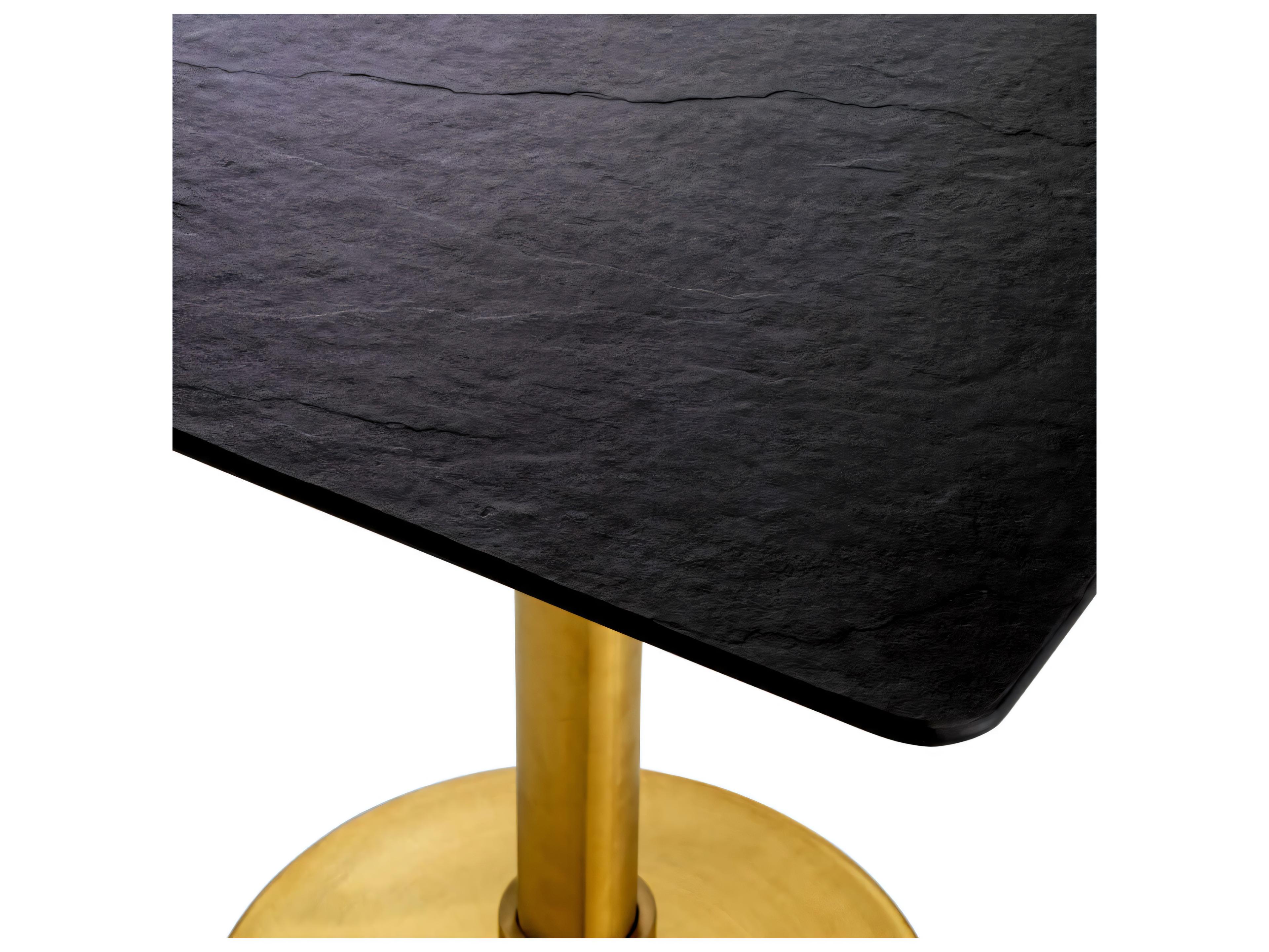 Eichholtz Terzo Square Brushed Brass Dining Table