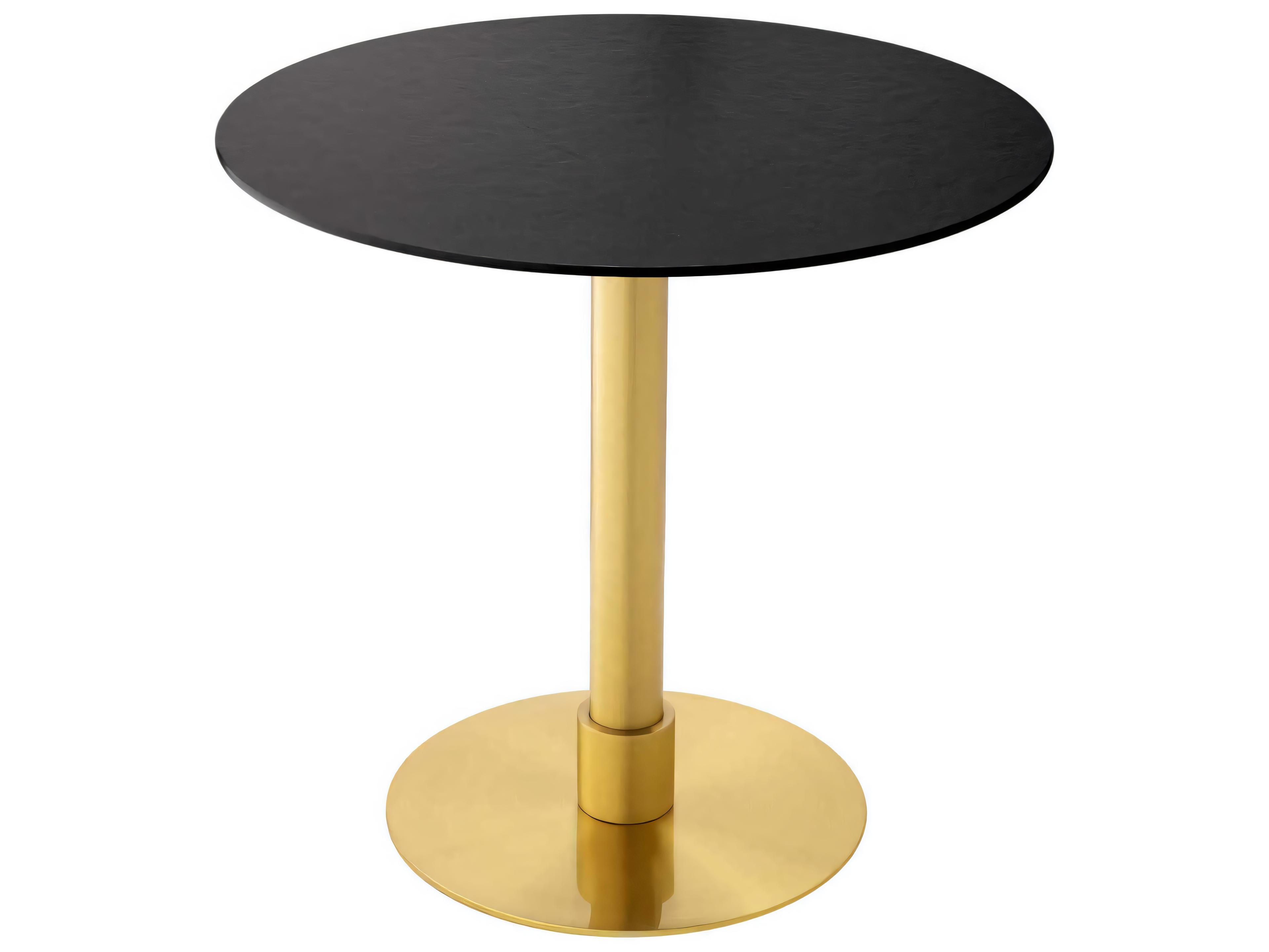 Eichholtz Terzo Round Brushed Brass Dining Table