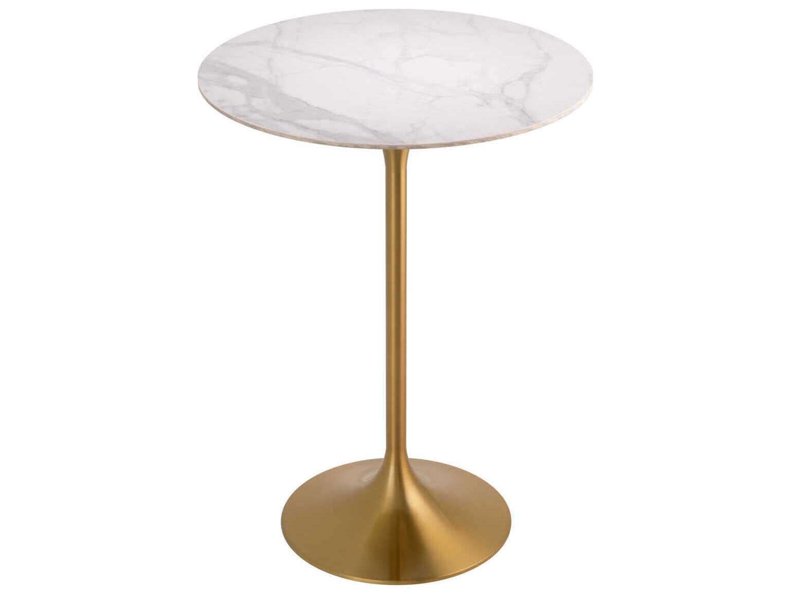 Eichholtz Tazio White Marble Look Top Bar Table