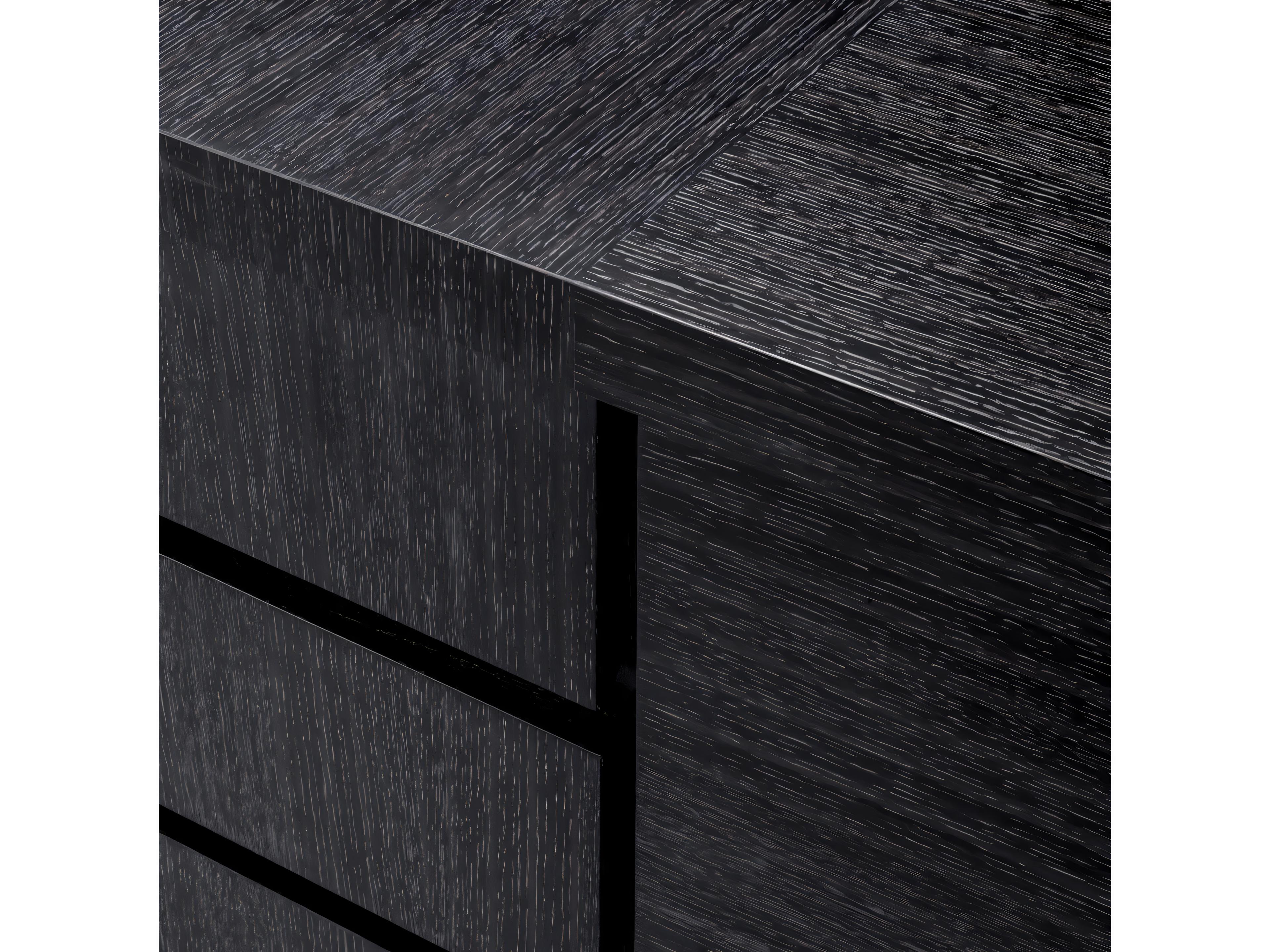 Eichholtz Crosby Charcoal Grey Oak Veneer Desk