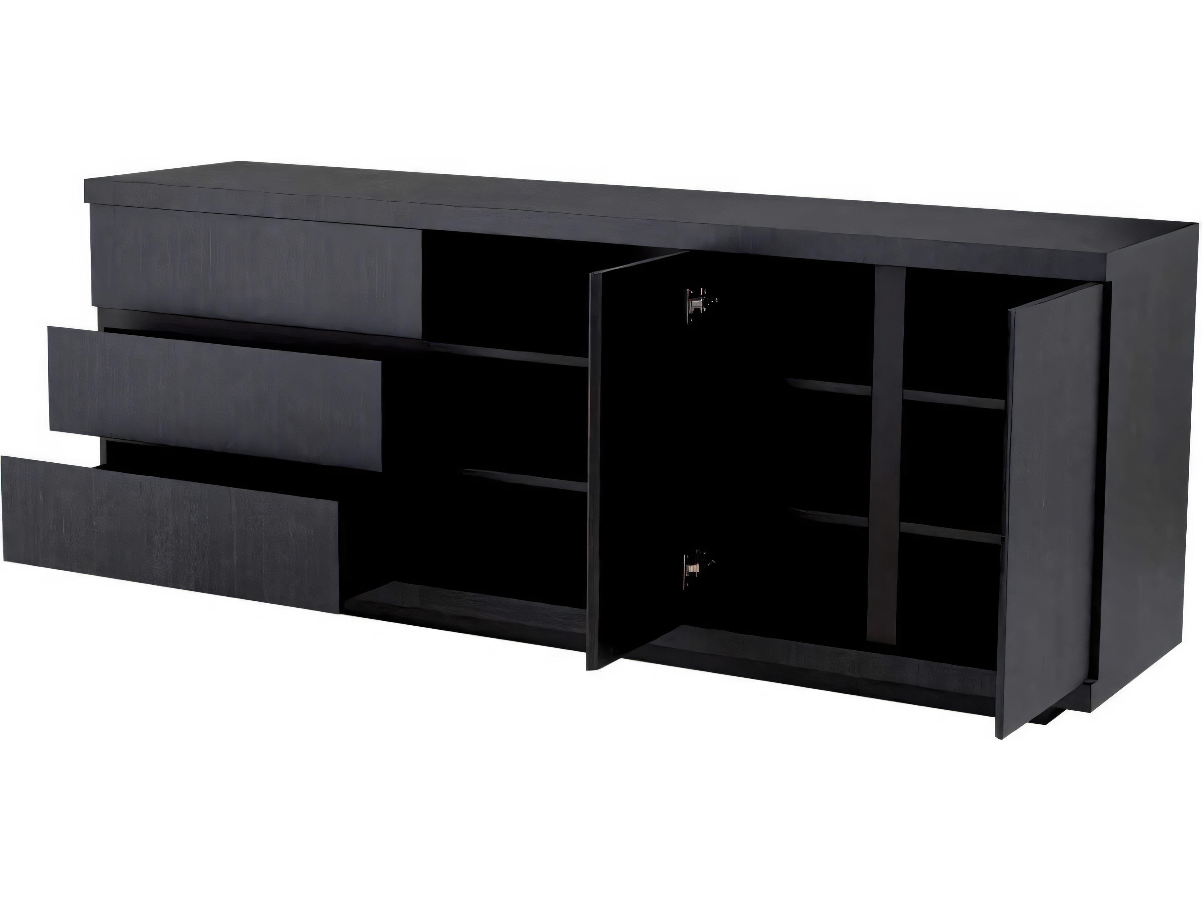 Eichholtz Crosby Charcoal Grey Oak Veneer Dresser