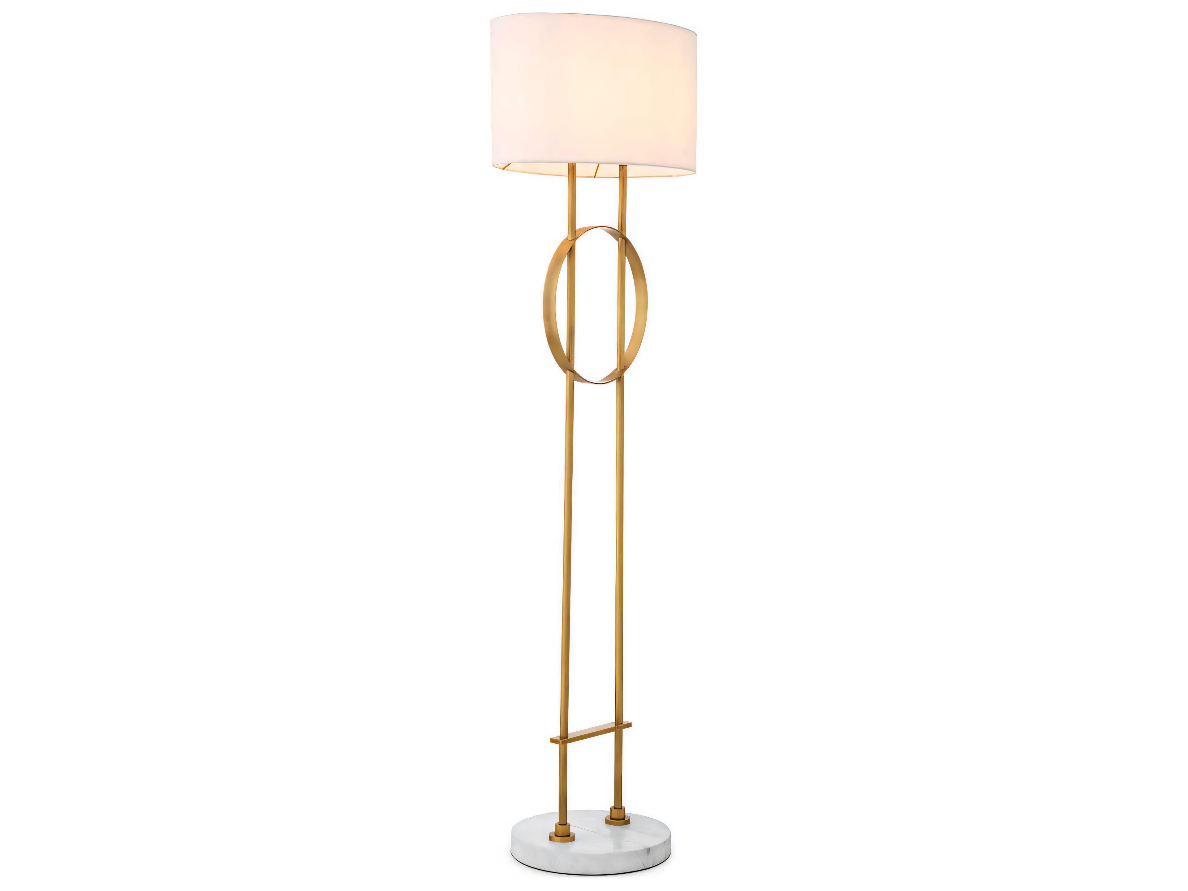 Eichholtz Kaiser Antique Brass Floor Lamp