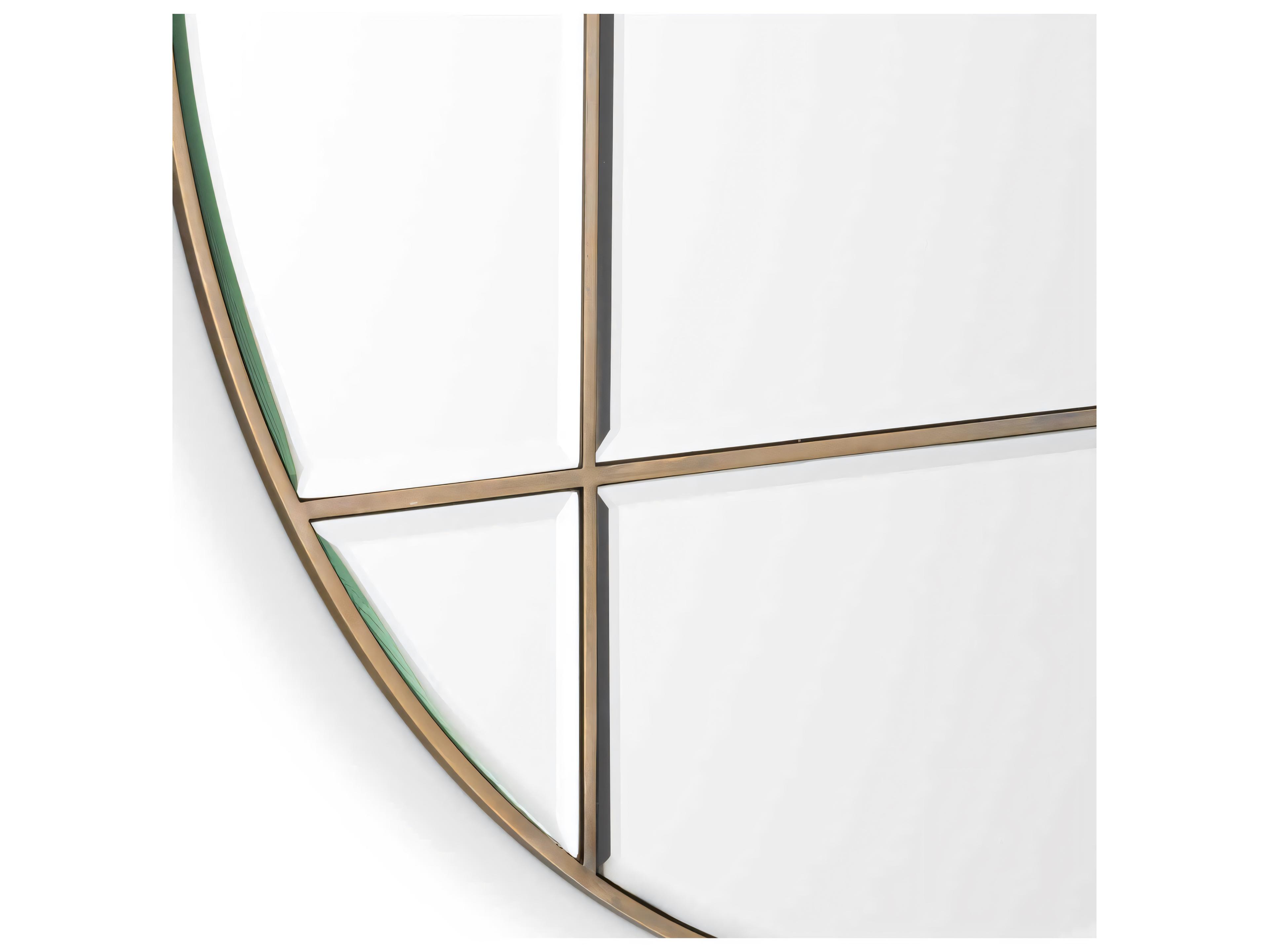 Eichholtz Beaumont Round Vintage Brass Mirror