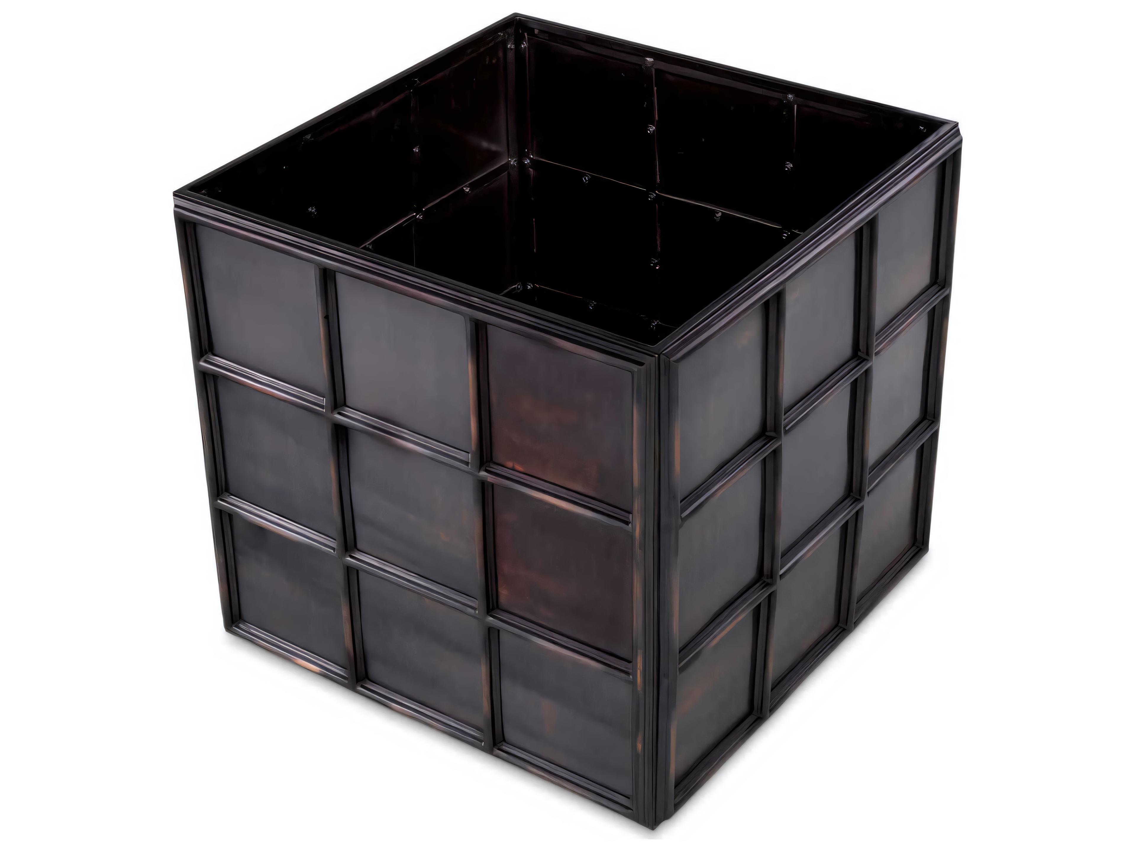 Eichholtz Grid Antique Bronze Planter