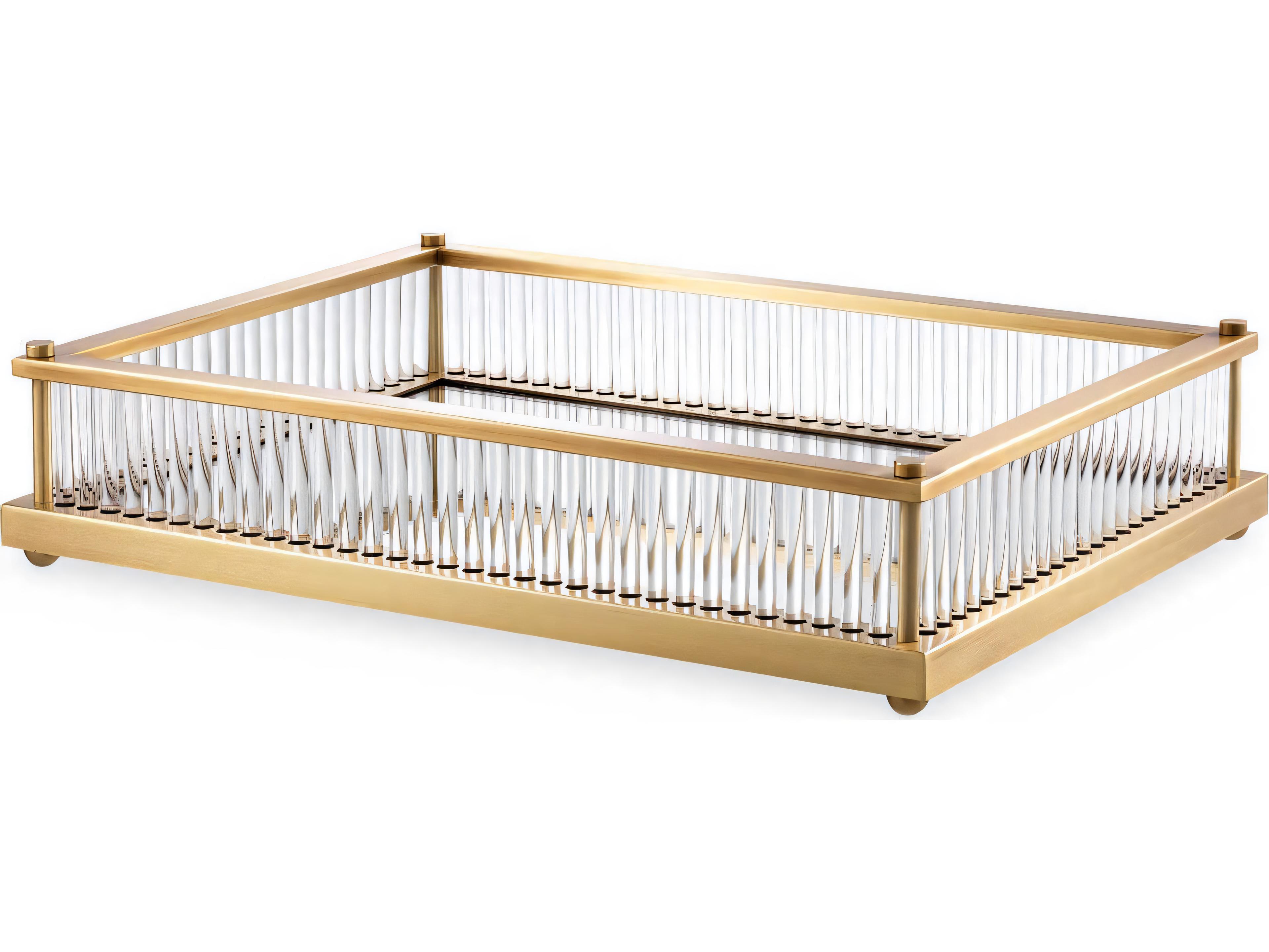 Eichholtz Cora Rectangular Antique Brass Tray