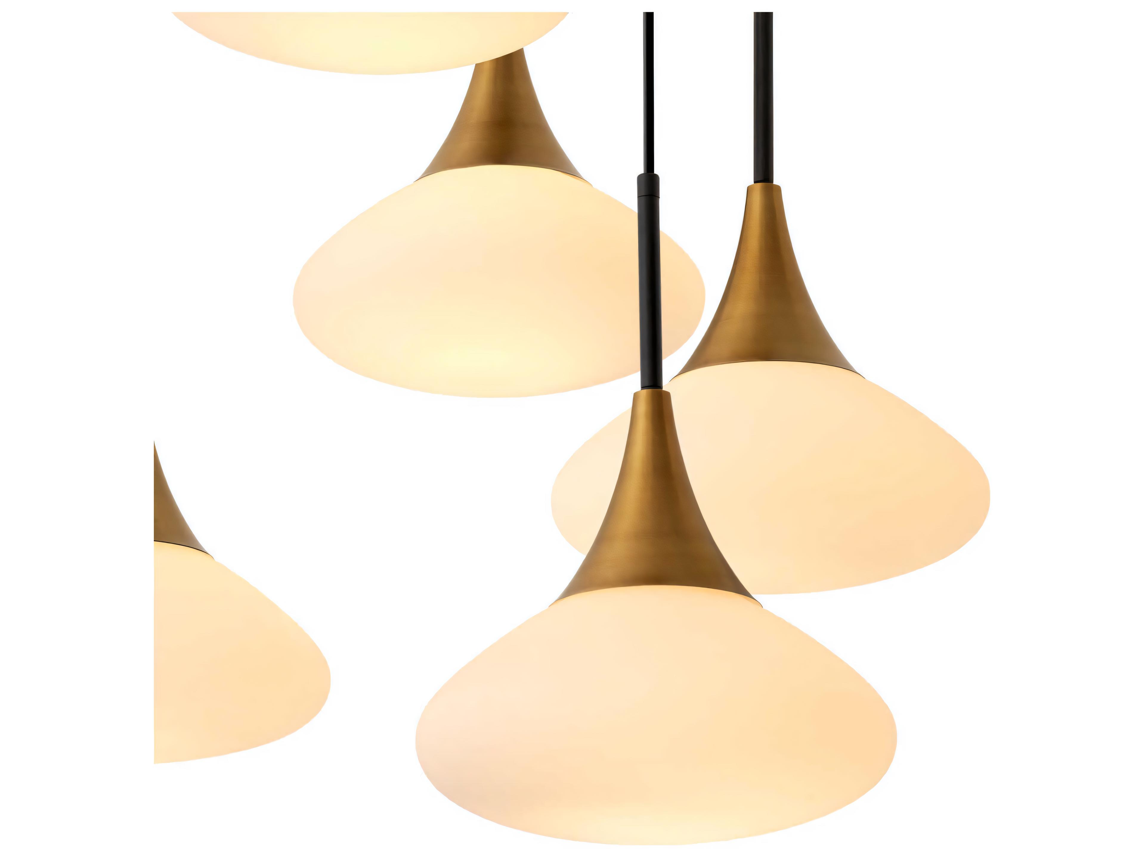 Eichholtz Duco L Antique Brass Chandelier