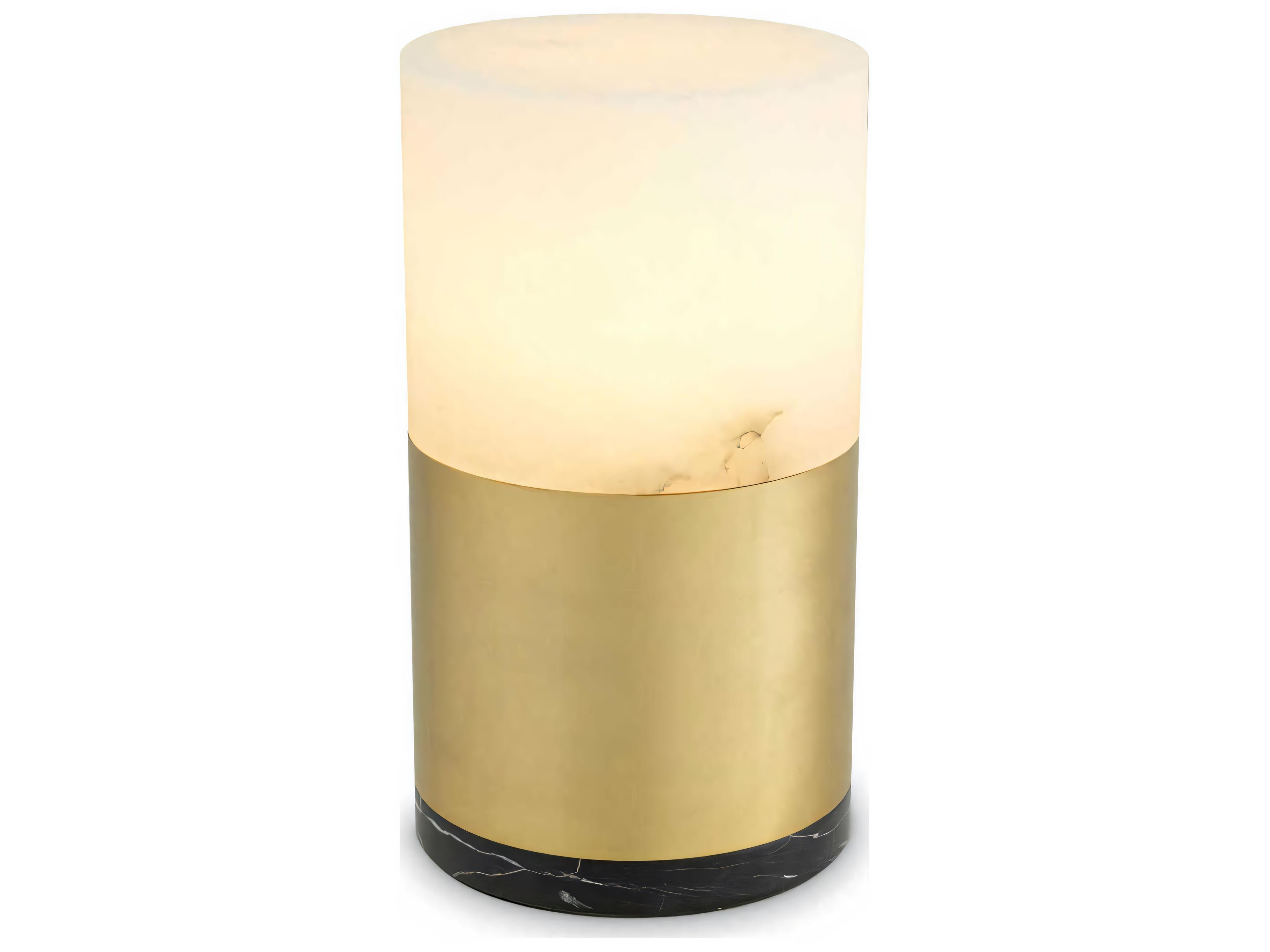 Eichholtz Mclean Cm Alabaster Antique Brass Table Lamp