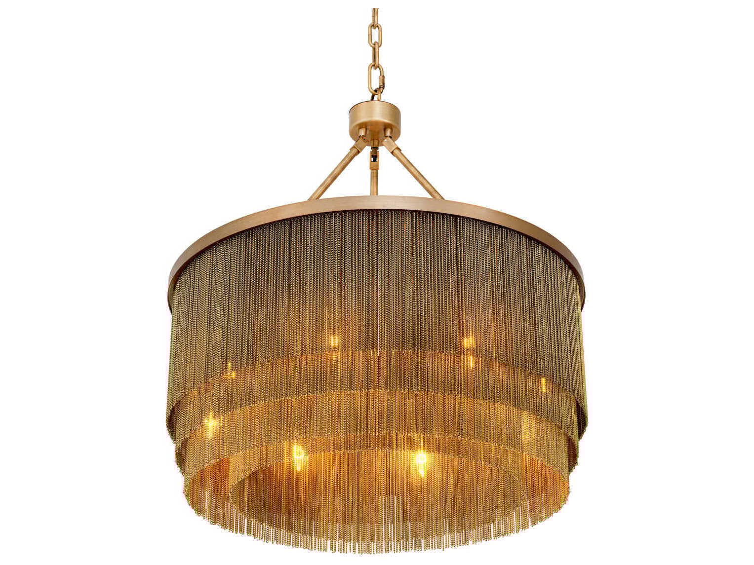 Eichholtz Tissot S Antique Brass Chandelier