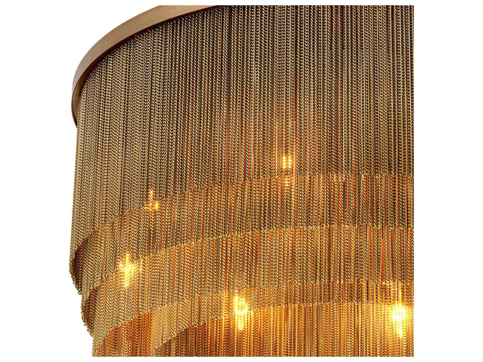 Eichholtz Tissot S Antique Brass Chandelier