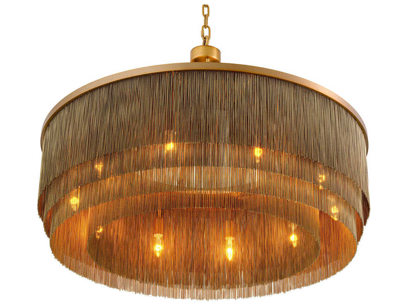 Eichholtz Tissot L Antique Brass Chandelier