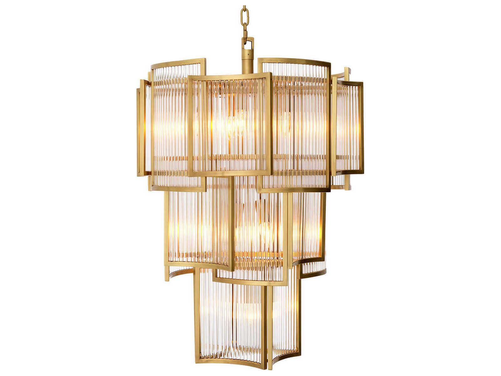 Eichholtz Jet Set Antique Brass Chandelier
