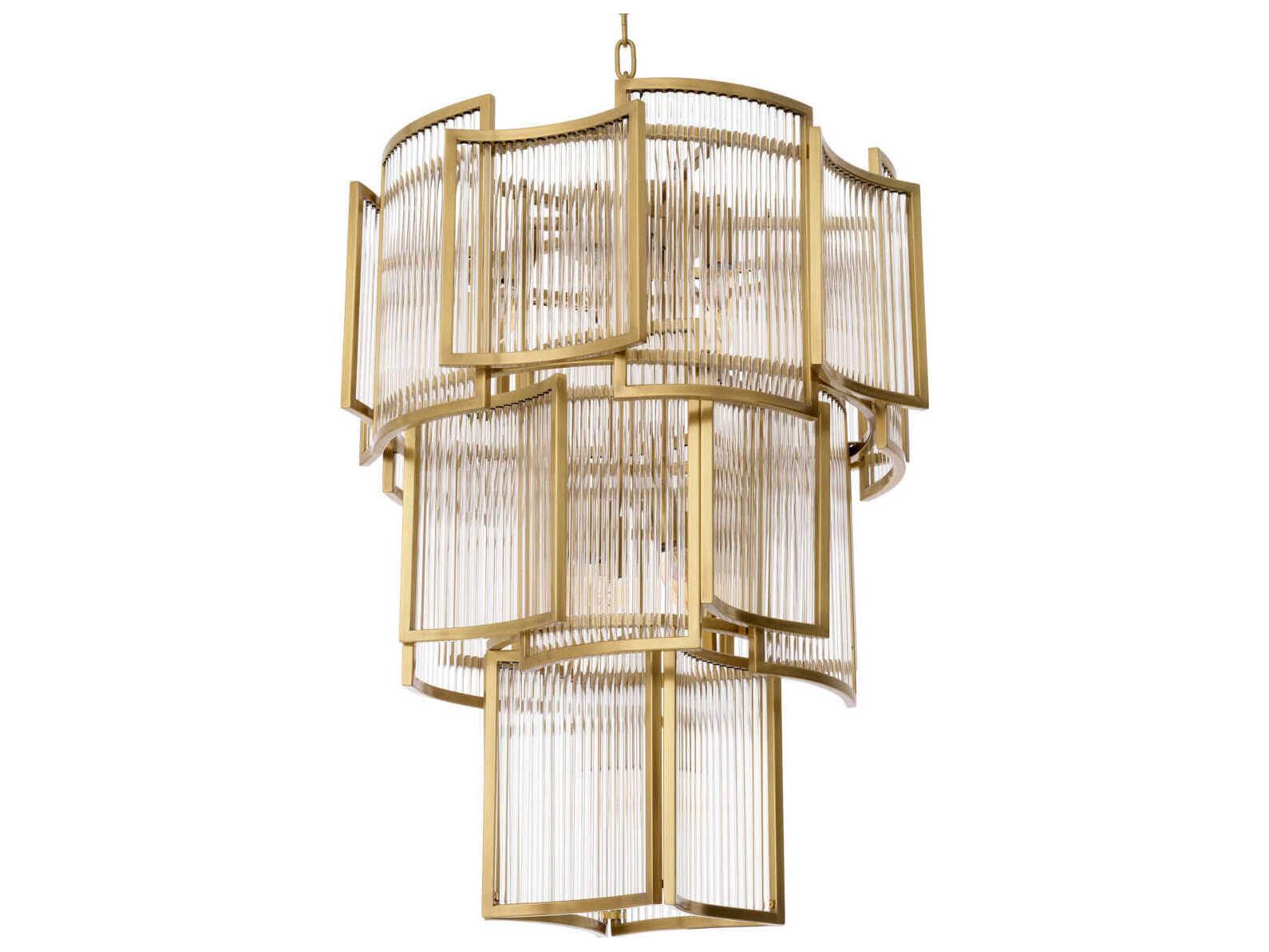 Eichholtz Jet Set Antique Brass Chandelier