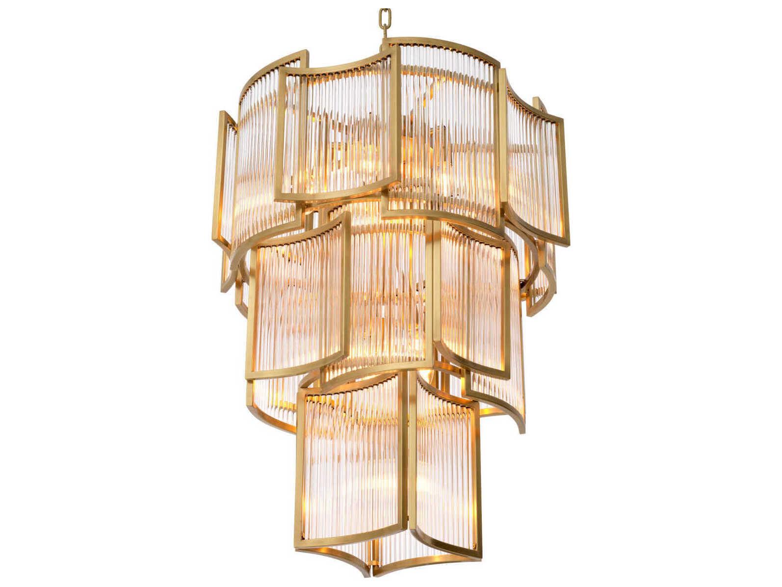 Eichholtz Jet Set Antique Brass Chandelier