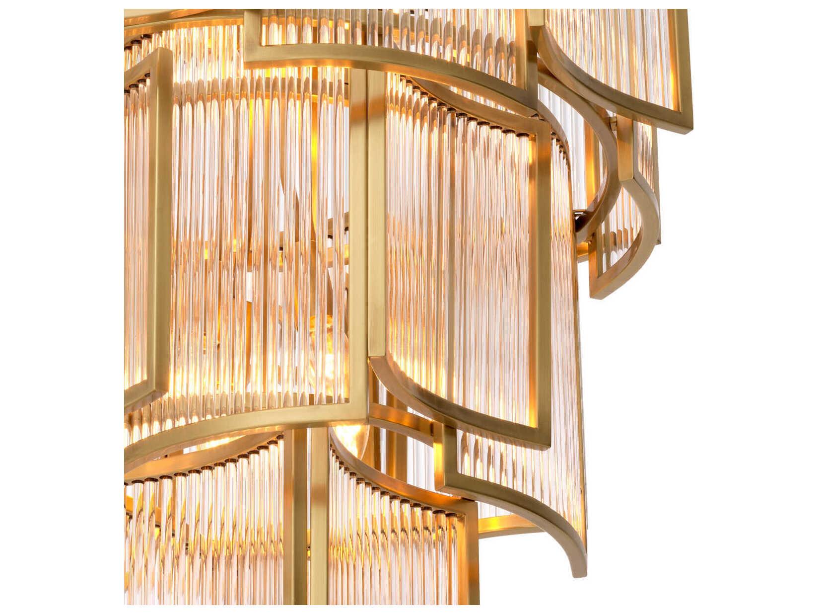 Eichholtz Jet Set Antique Brass Chandelier