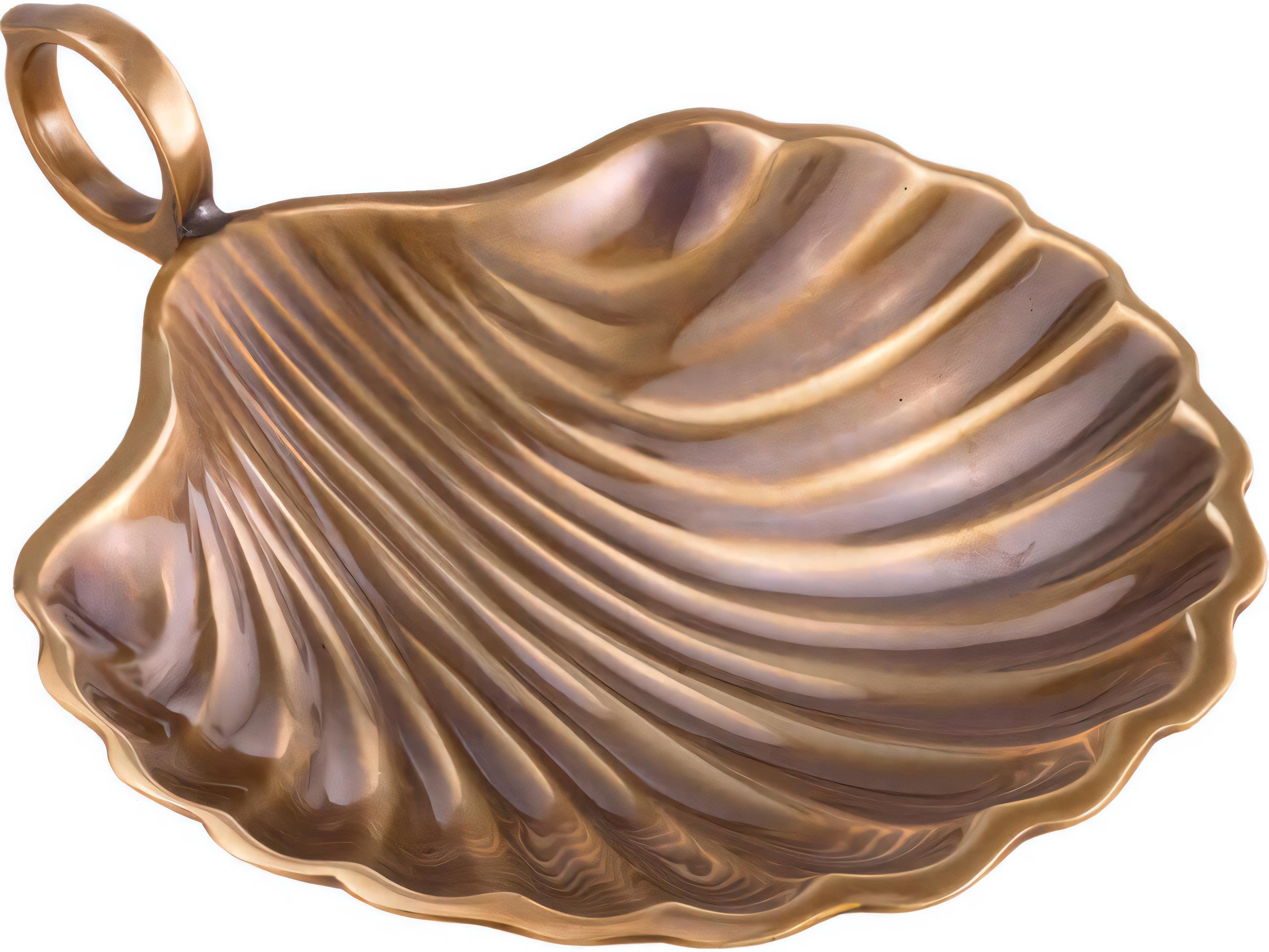 Eichholtz Shell S Vintage Brass Tray