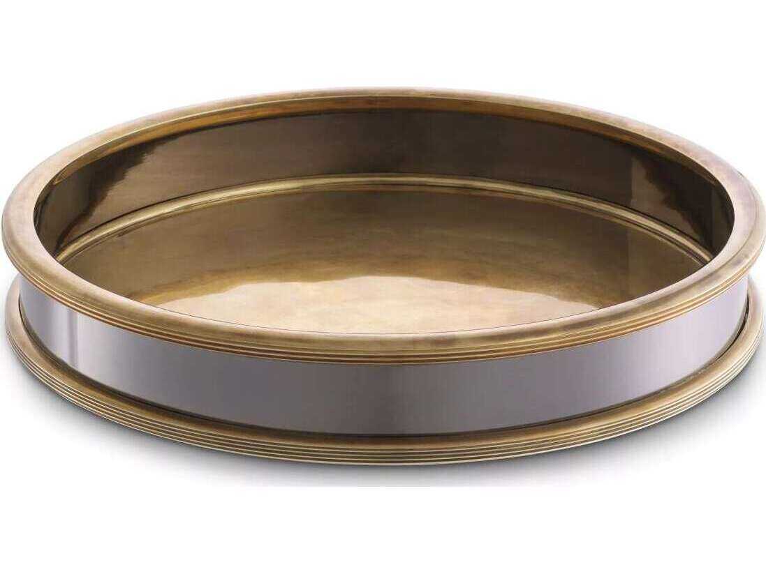 Eichholtz Shell M Vintage Brass Tray