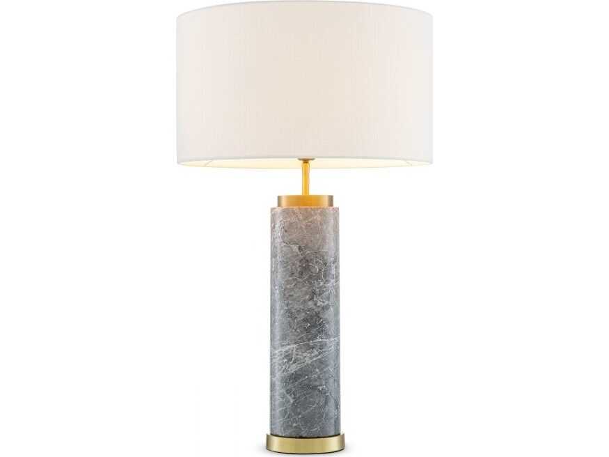 Eichholtz Lxry Grey Marble Incl Shade Table Lamp