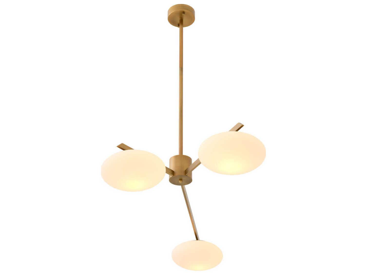 Eichholtz Evergreen S Antique Brass Chandelier