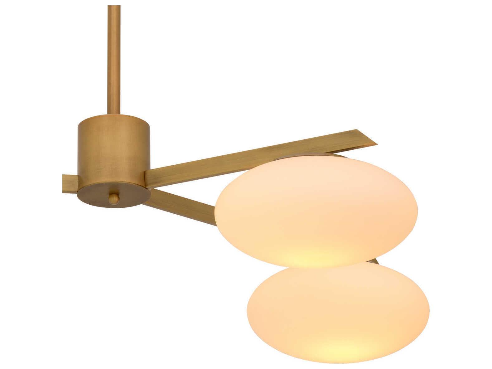 Eichholtz Evergreen S Antique Brass Chandelier