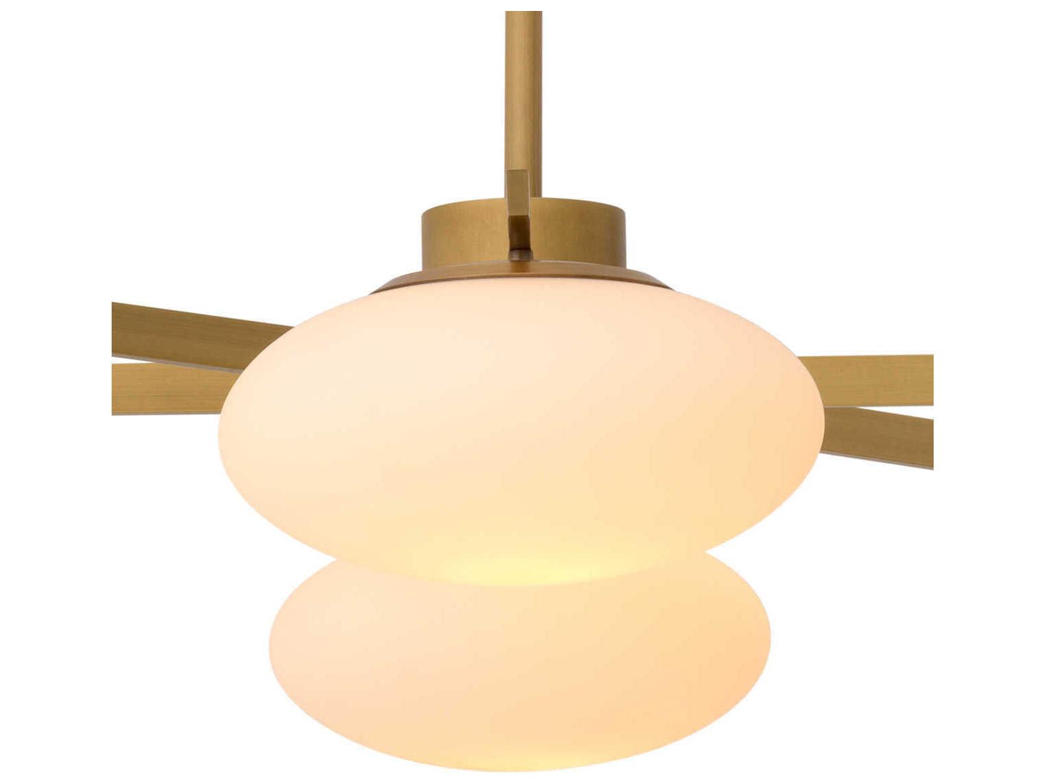 Eichholtz Evergreen L Antique Brass Chandelier