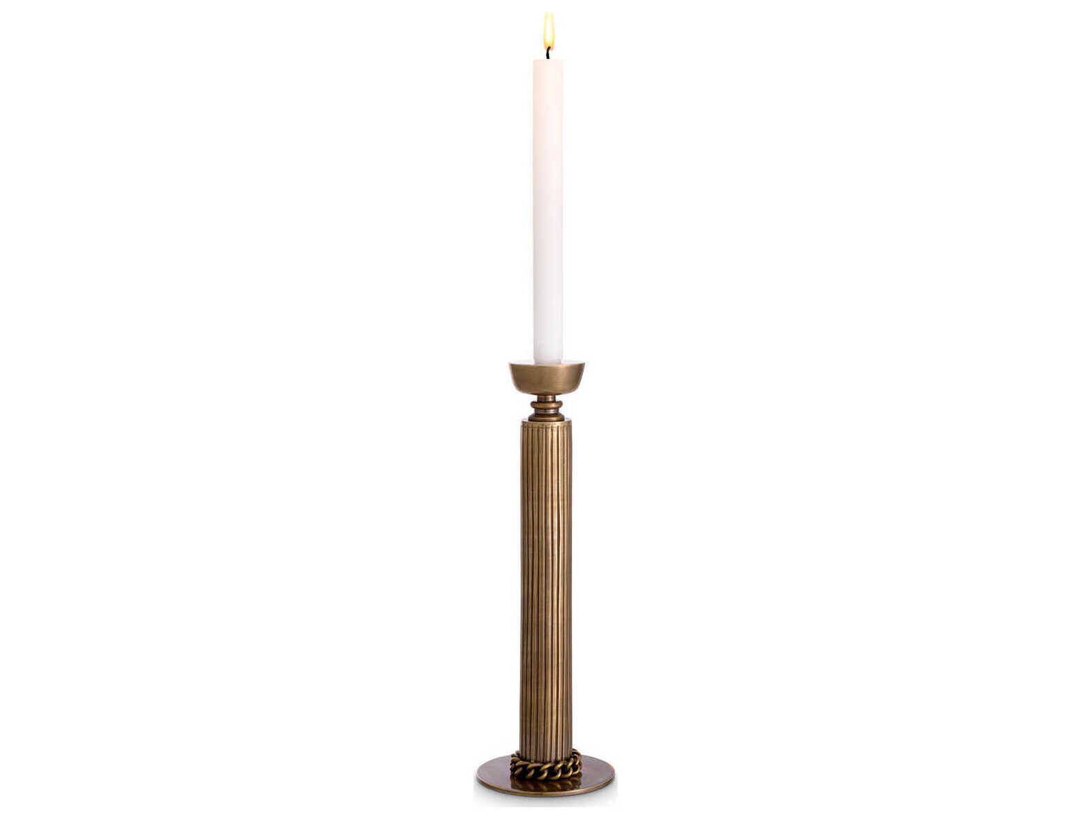 Eichholtz Le Dome Vintage Brass Candle Holder
