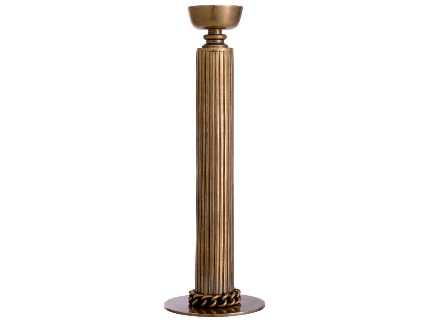 Eichholtz Le Dome Vintage Brass Candle Holder