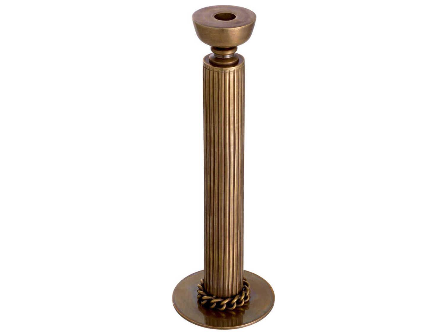 Eichholtz Le Dome Vintage Brass Candle Holder