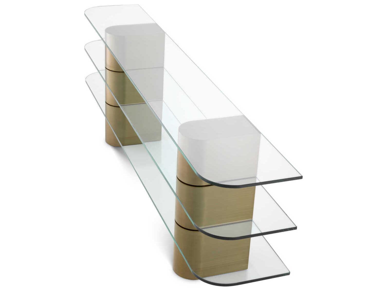 Eichholtz Lunden Brushed Brass Console Table