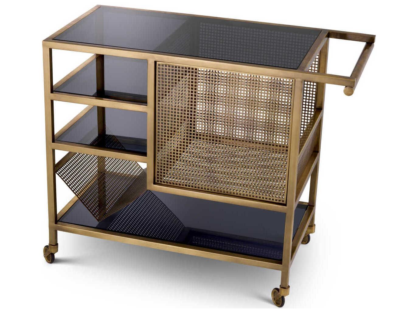 Eichholtz Sterling Vintage Brass Trolley