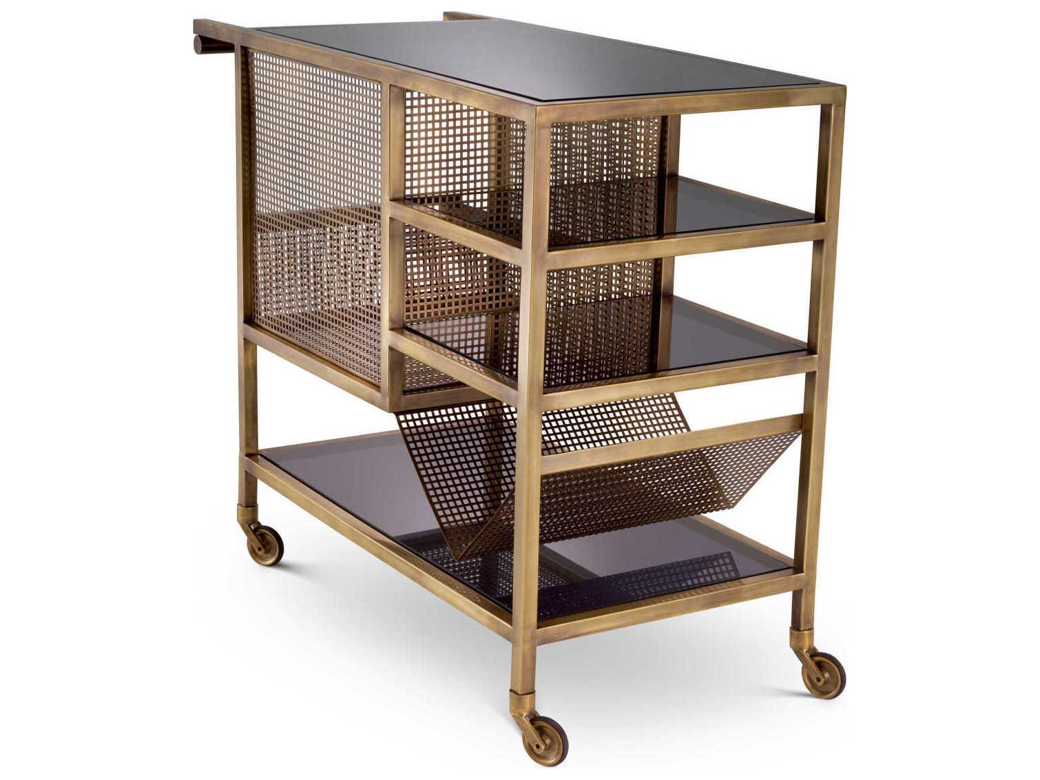 Eichholtz Sterling Vintage Brass Trolley