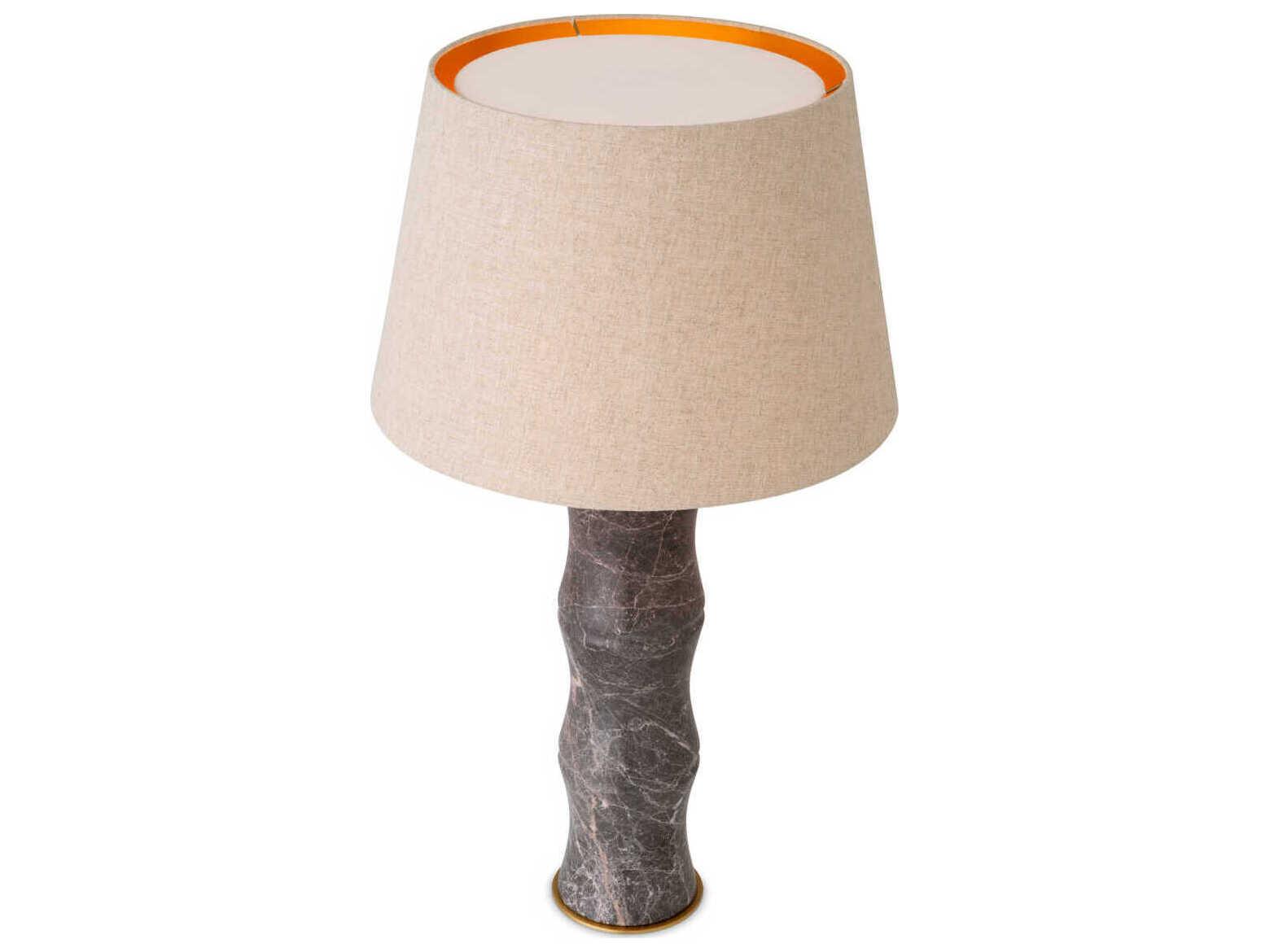 Eichholtz Bonny Grey Marble Incl Shade Table Lamp