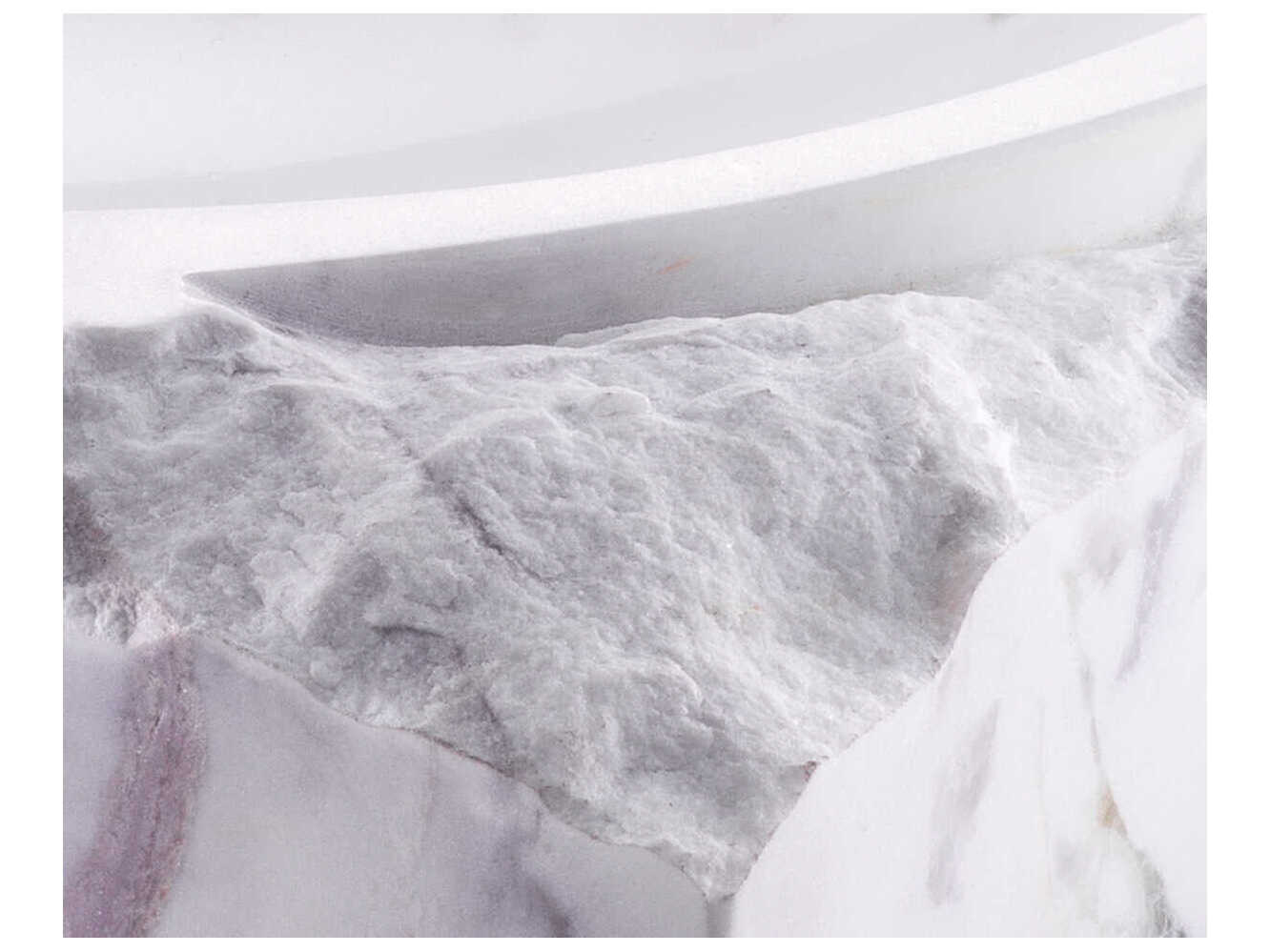 Eichholtz Montanita Honed White Marble Bowl