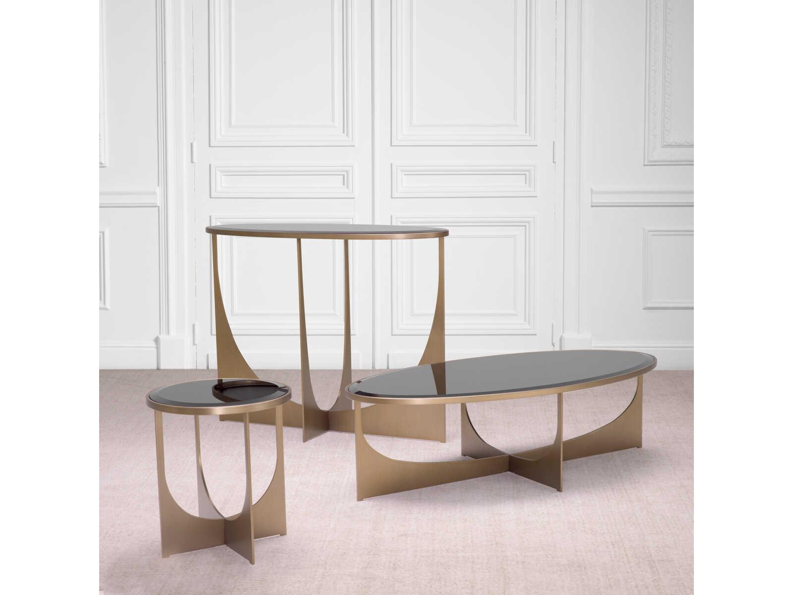 Eichholtz Elegance Brushed Brass Console Table