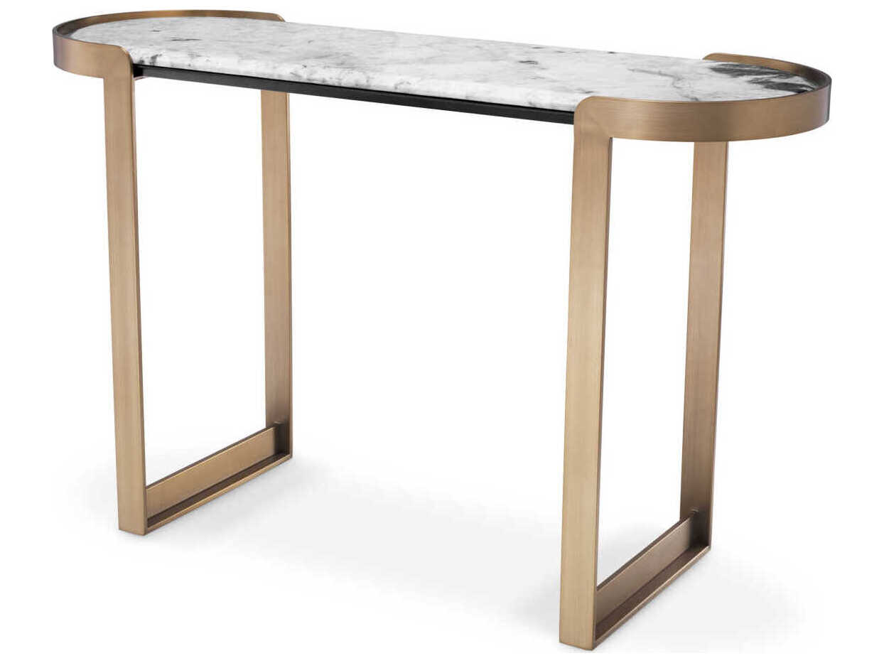 Eichholtz Fabio Brushed Brass Console Table