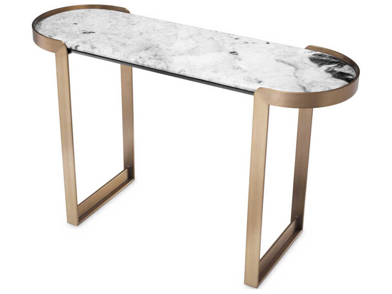 Eichholtz Fabio Brushed Brass Console Table