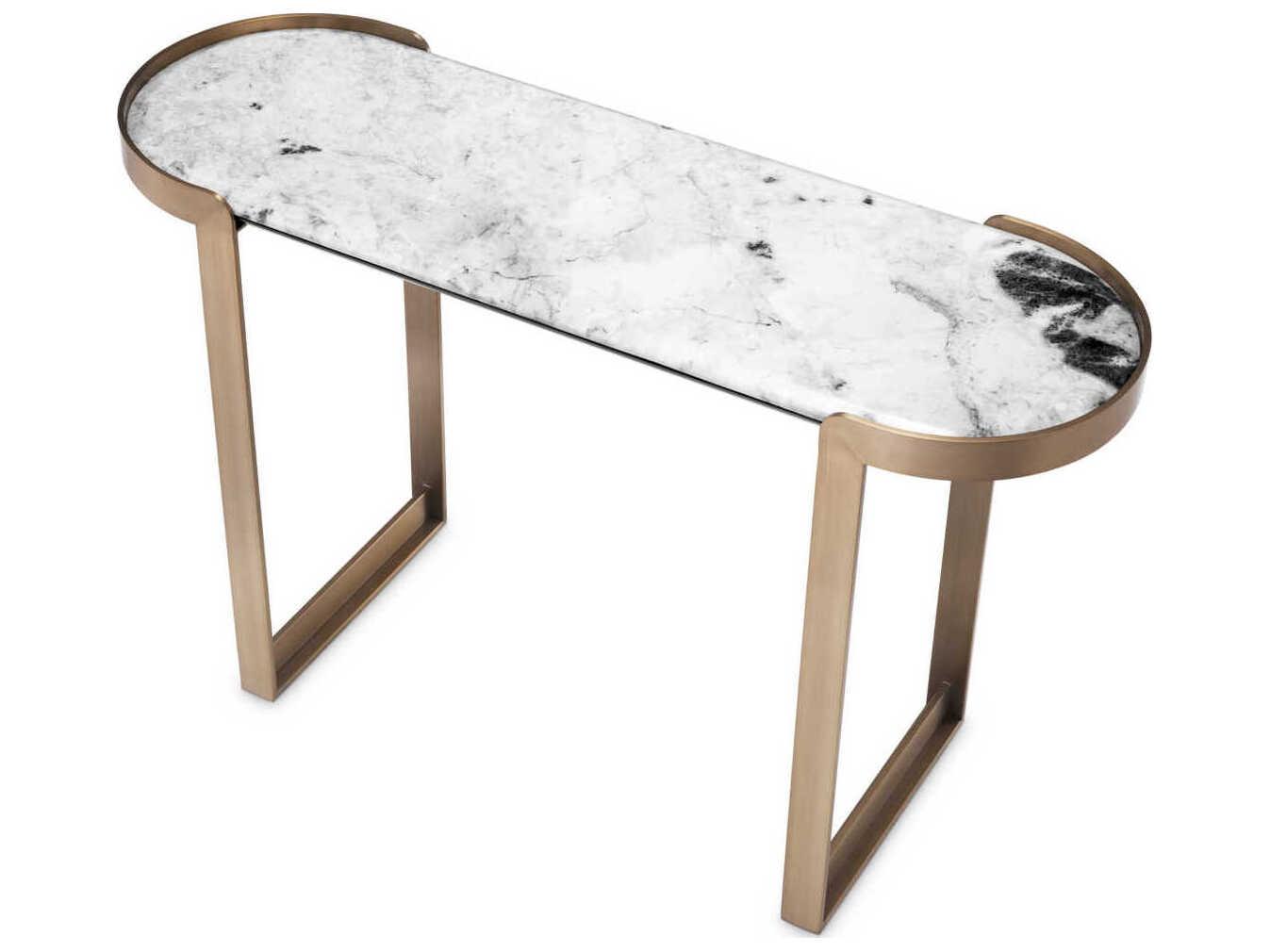 Eichholtz Fabio Brushed Brass Console Table