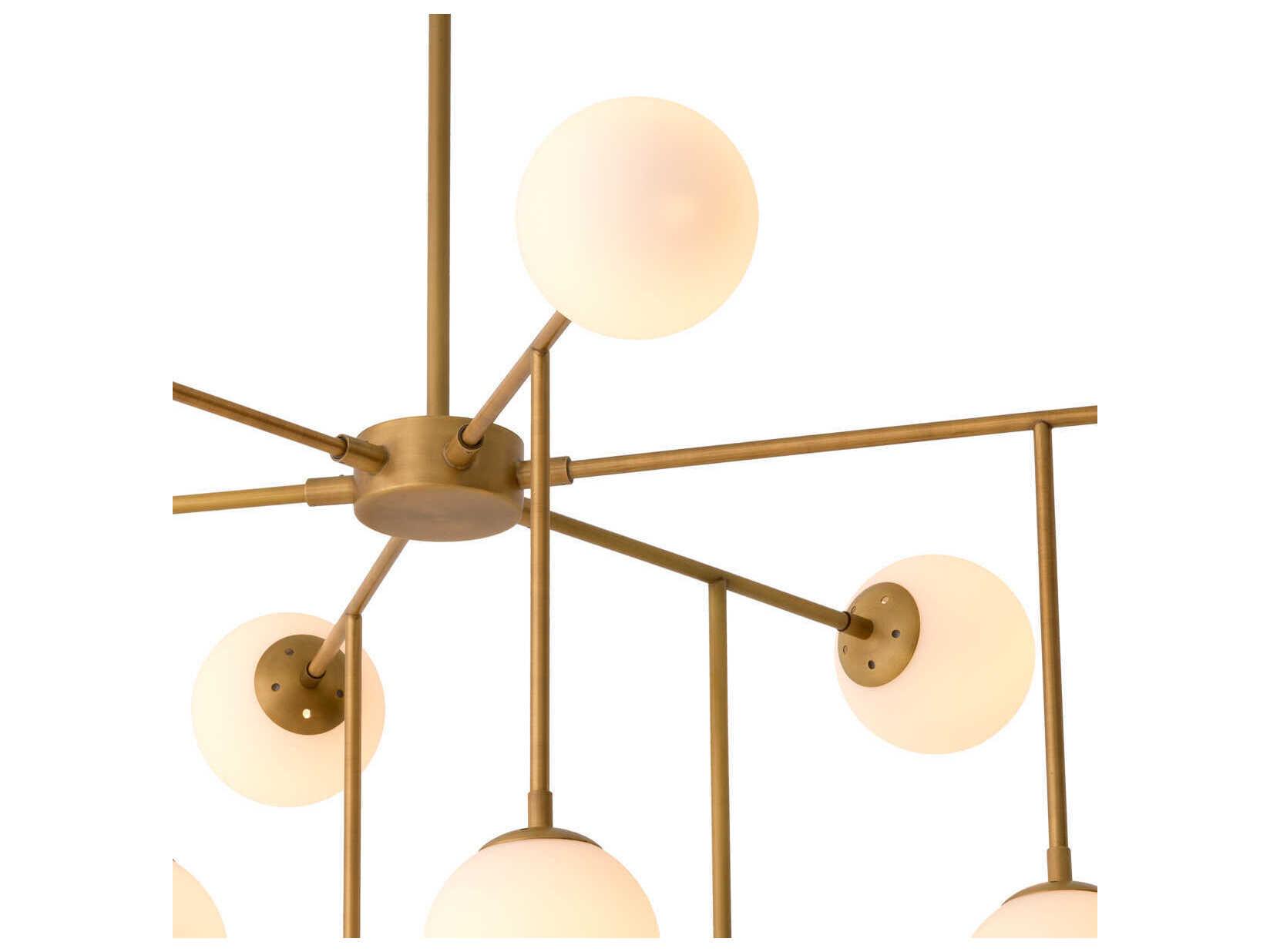 Eichholtz Aram Antique Brass Chandelier