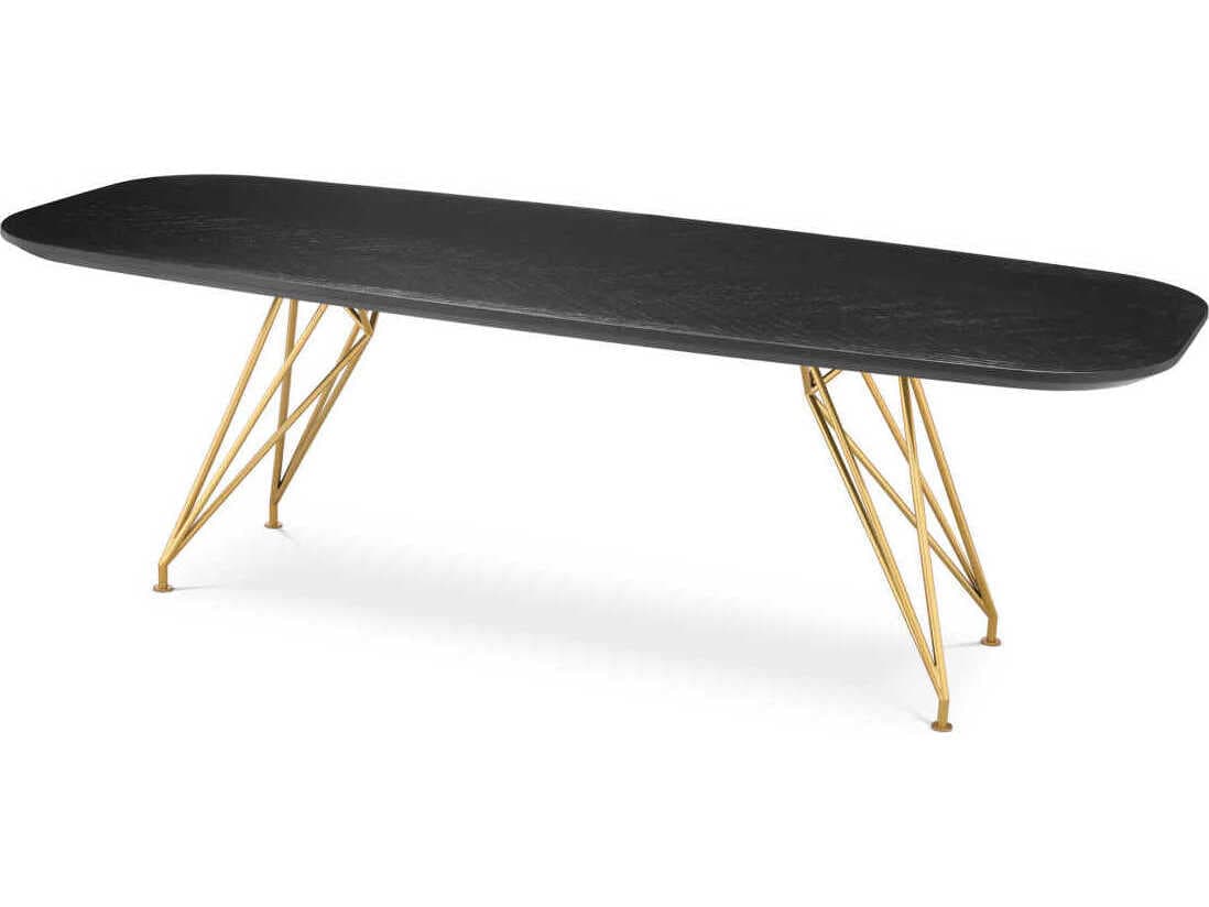 Eichholtz Levante Charcoal Oak Veneer Dining Table