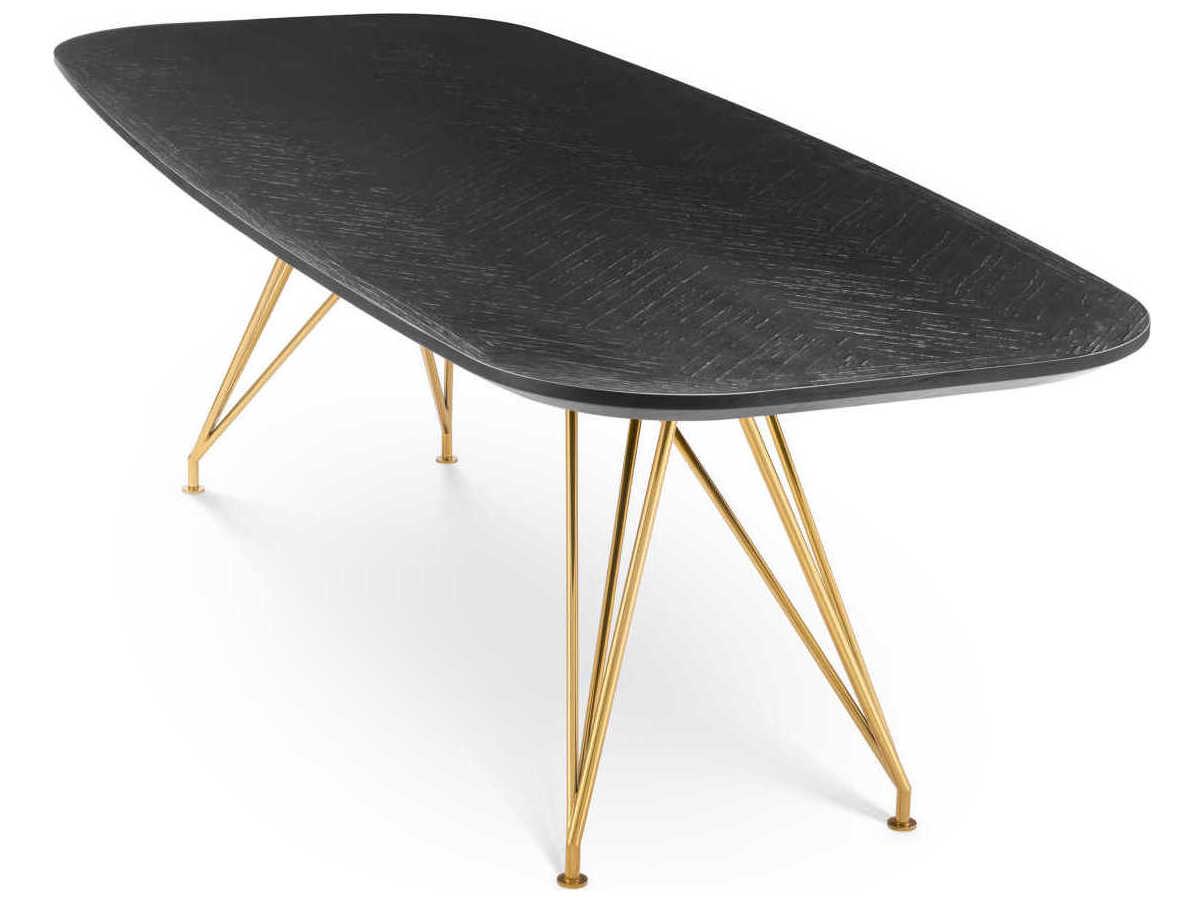 Eichholtz Levante Charcoal Oak Veneer Dining Table