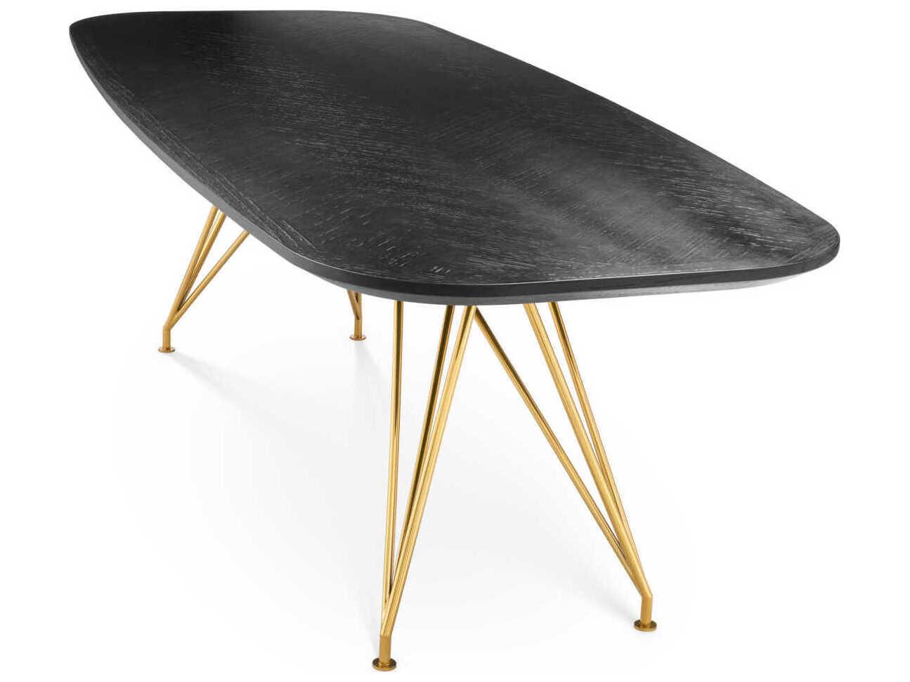 Eichholtz Levante Charcoal Oak Veneer Dining Table